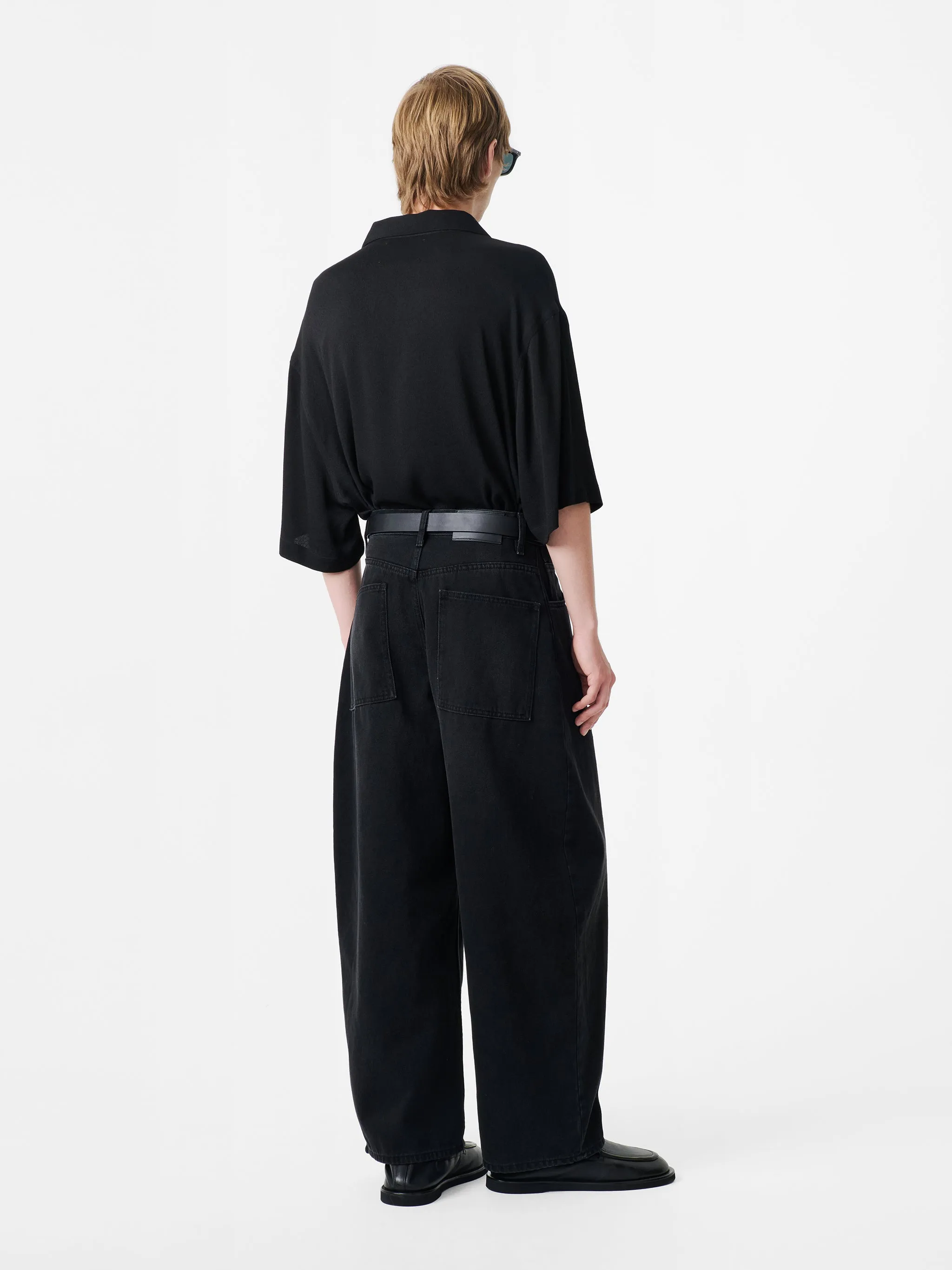 Kline Shirt in Black sold by Studio Nicholson product image thumbnail 4