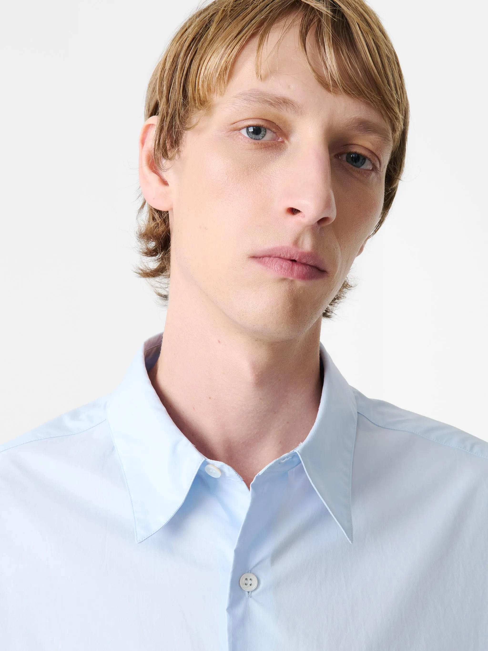 Sanko Shirt in Sky Blue sold by Studio Nicholson product image thumbnail 4