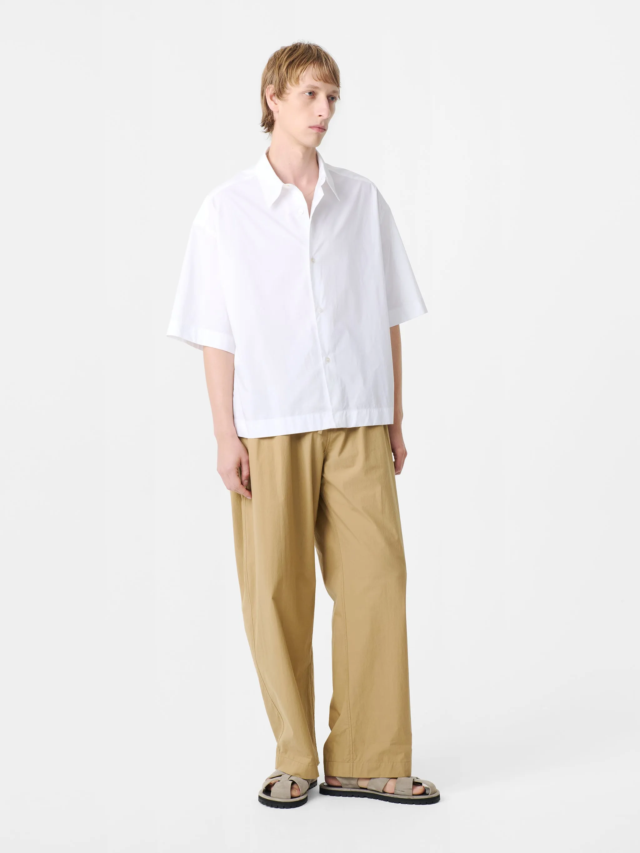 Sanko Shirt in Optic White sold by Studio Nicholson product image thumbnail 4