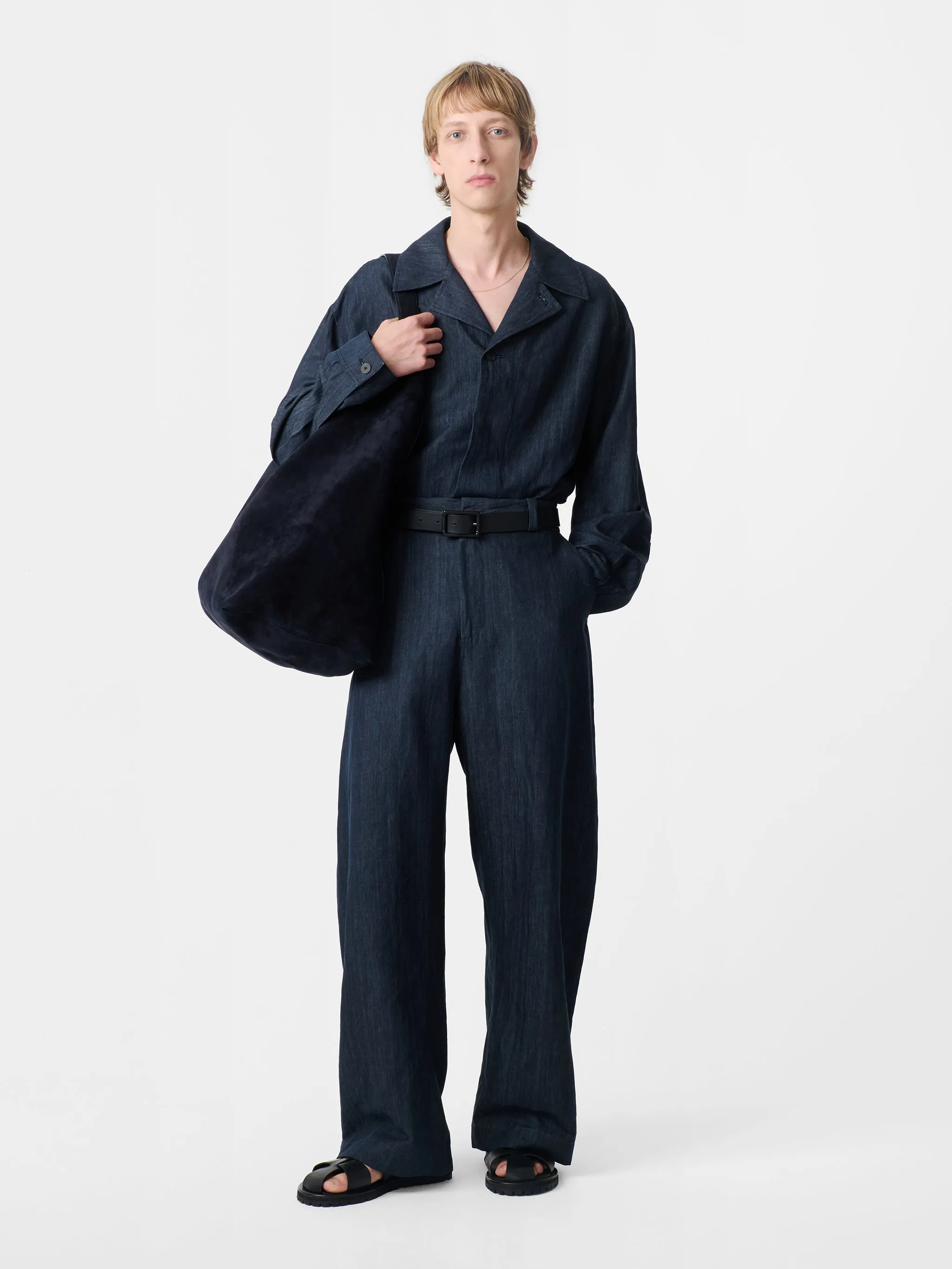 Levy Pant in Indigo sold by Studio Nicholson product image thumbnail 2