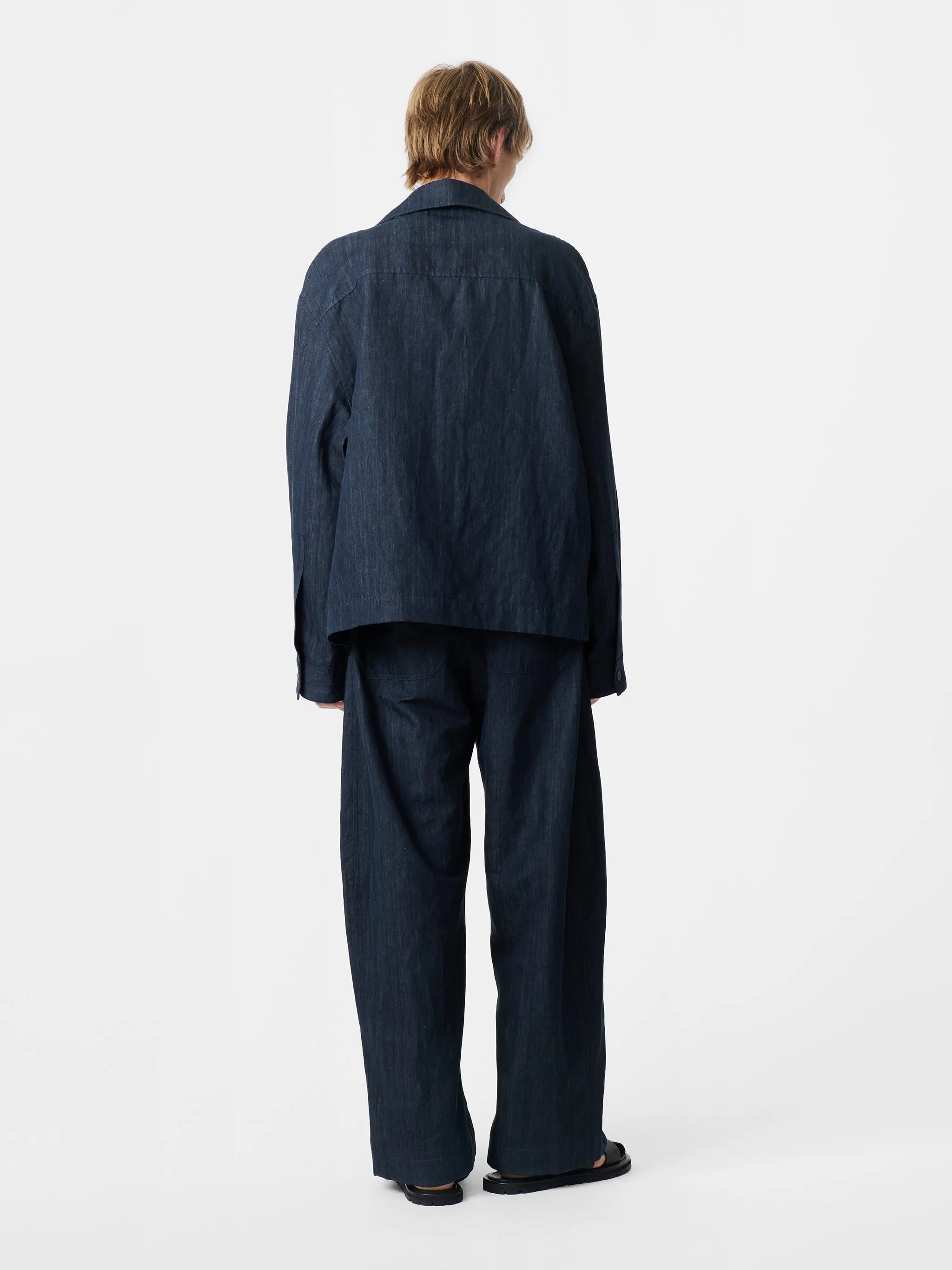 Levy Pant in Indigo sold by Studio Nicholson product image thumbnail 3