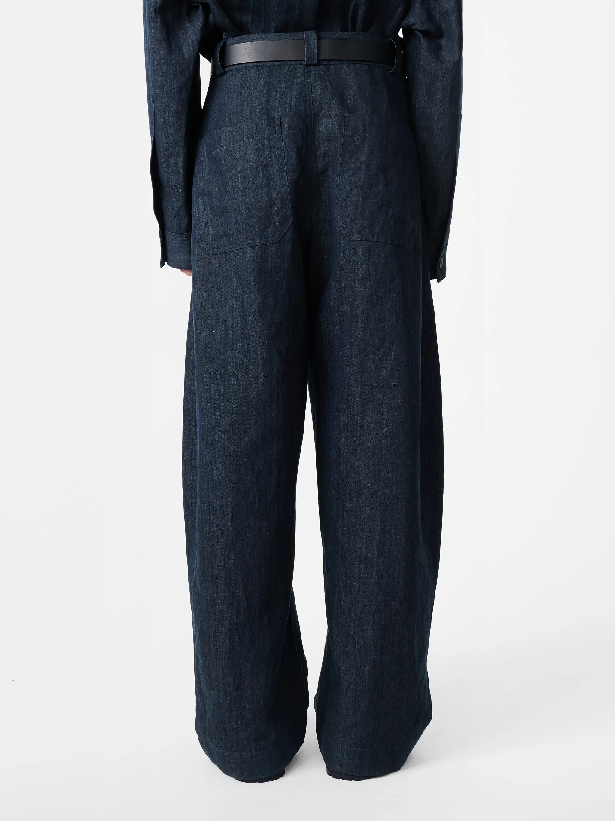 Levy Pant in Indigo sold by Studio Nicholson product image thumbnail 5