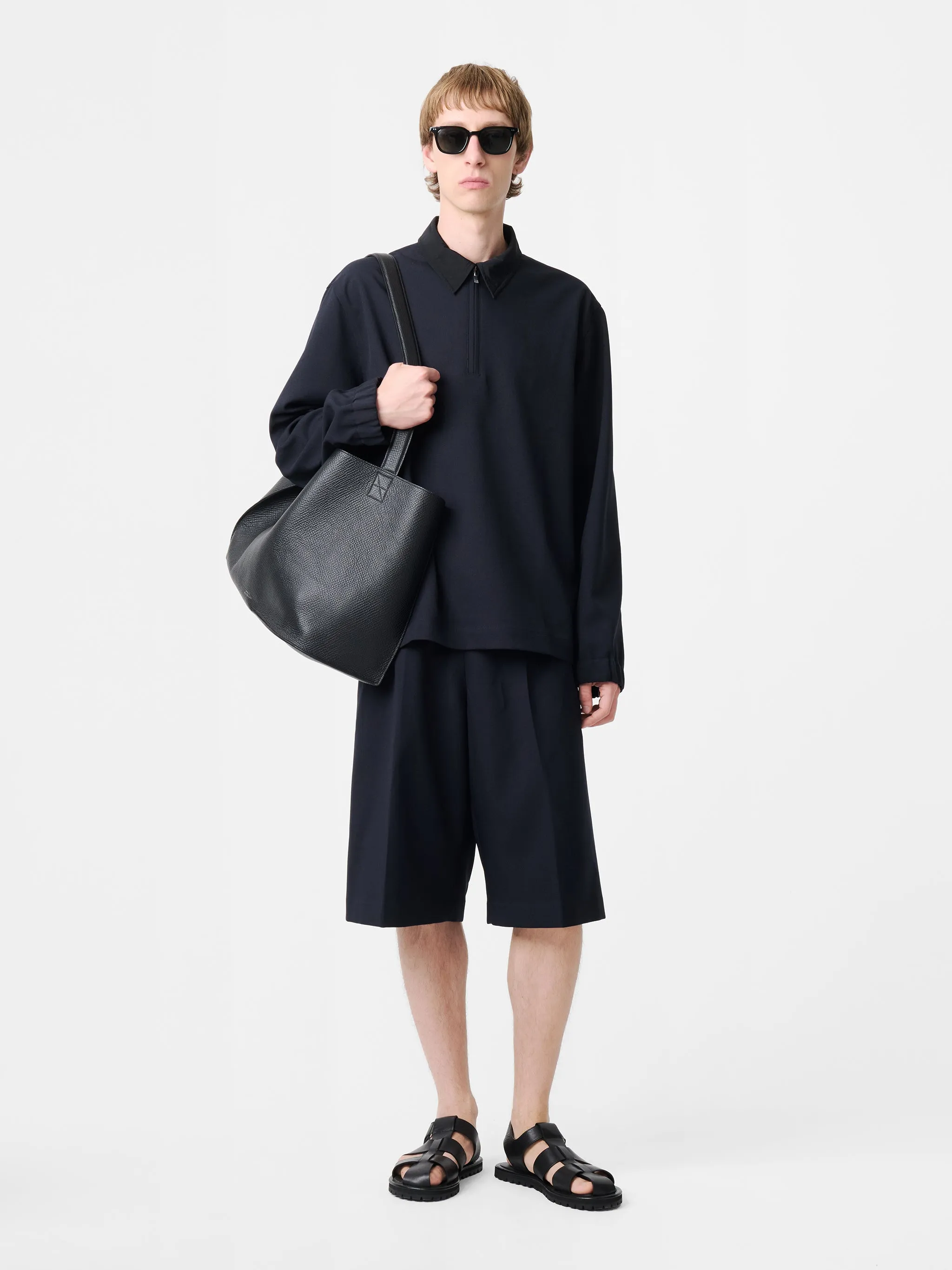 Joshua Short in Darkest Navy sold by Studio Nicholson