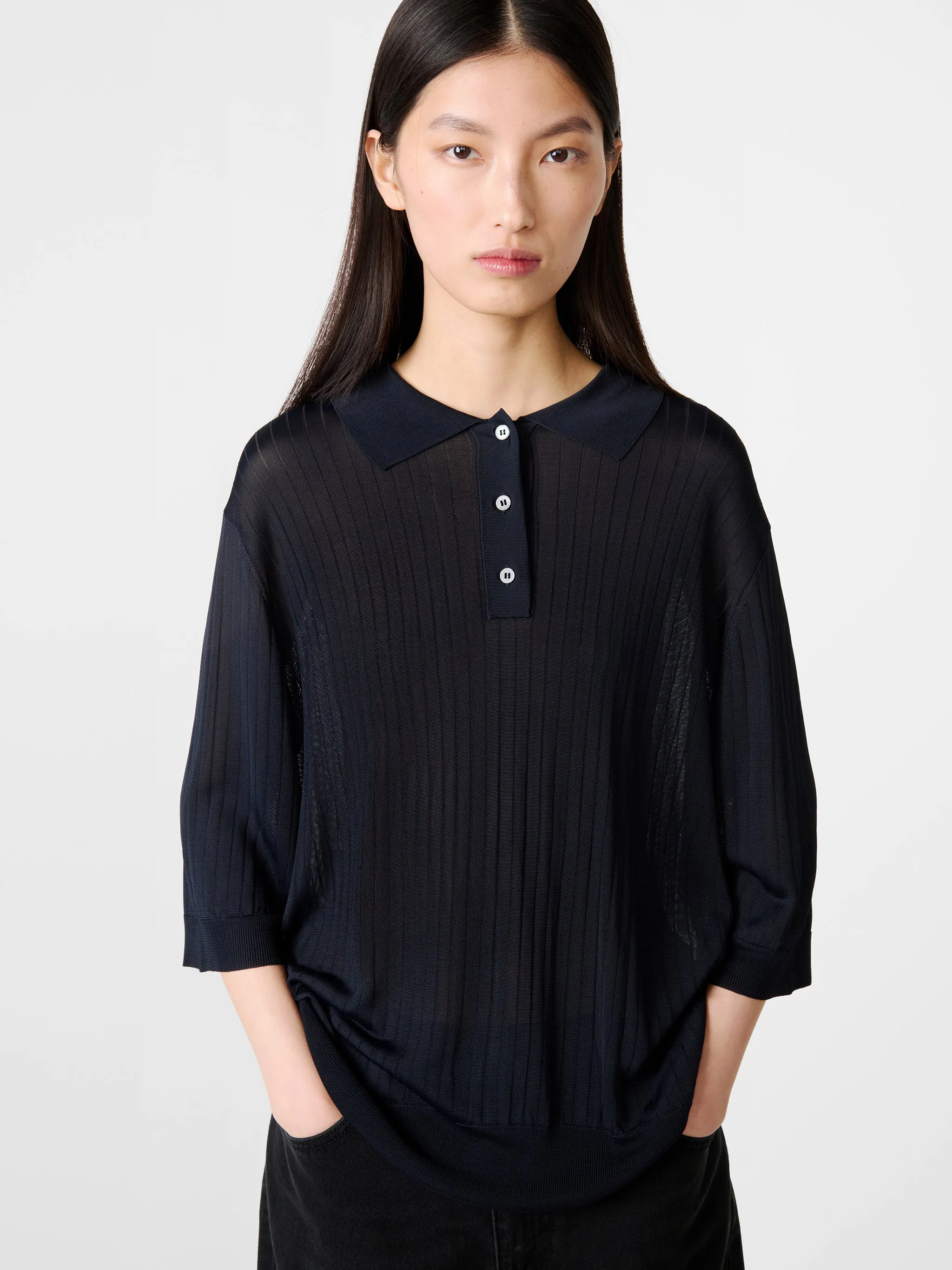 Lordi Knit in Darkest Navy sold by Studio Nicholson