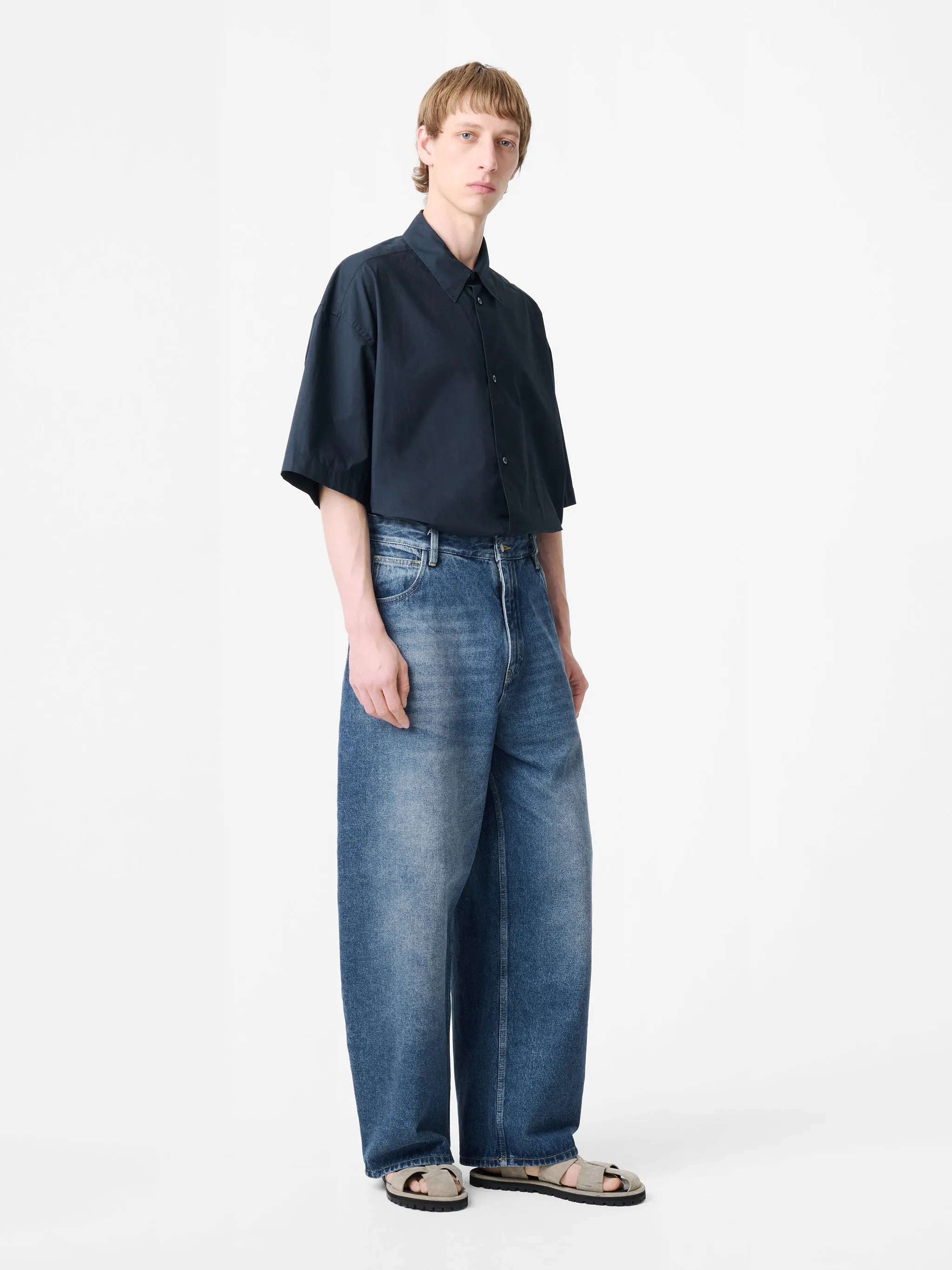 Paolo Denim Pant in Worn Wash Indigo sold by Studio Nicholson product image thumbnail 2