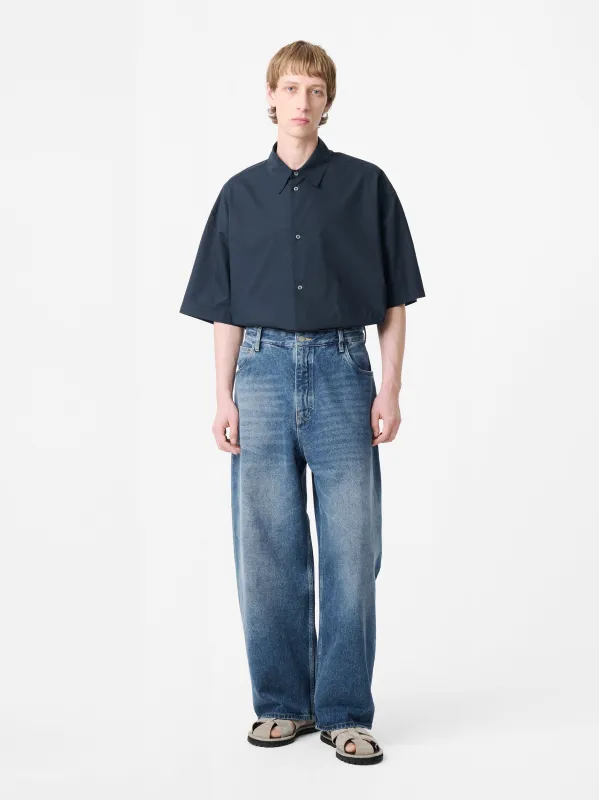 Paolo Denim Pant in Worn Wash Indigo sold by Studio Nicholson