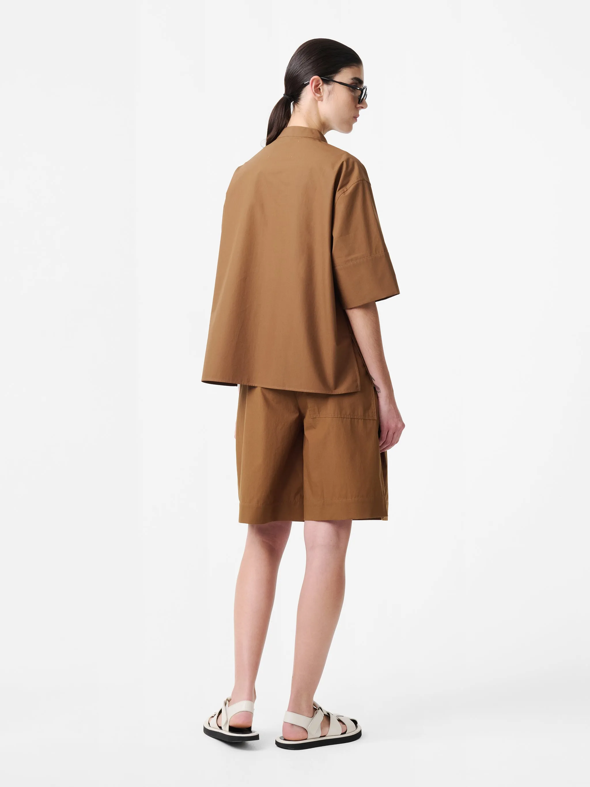 Annick Shirt in Almond sold by Studio Nicholson product image thumbnail 4