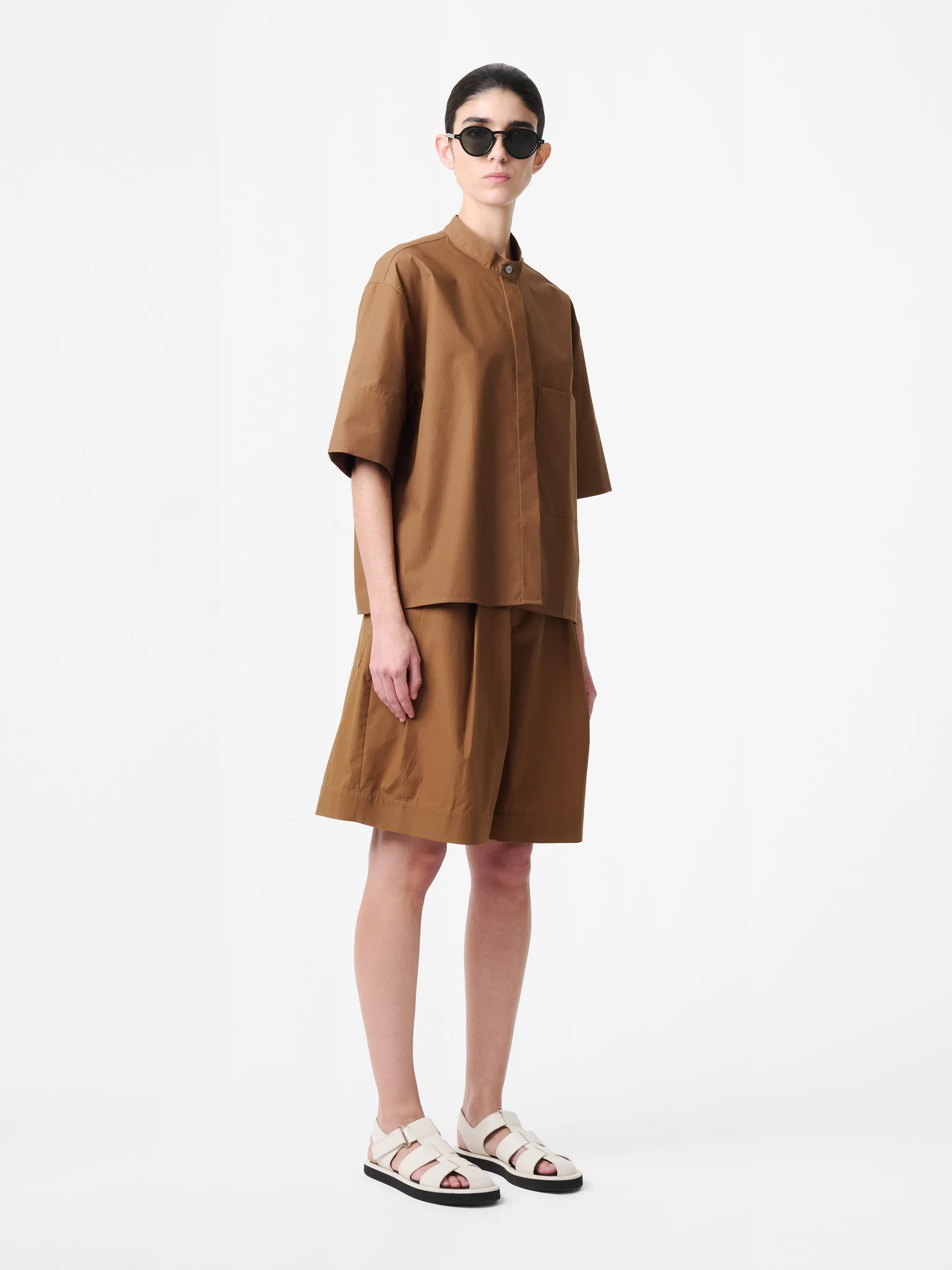 Annick Shirt in Almond sold by Studio Nicholson product image thumbnail 3