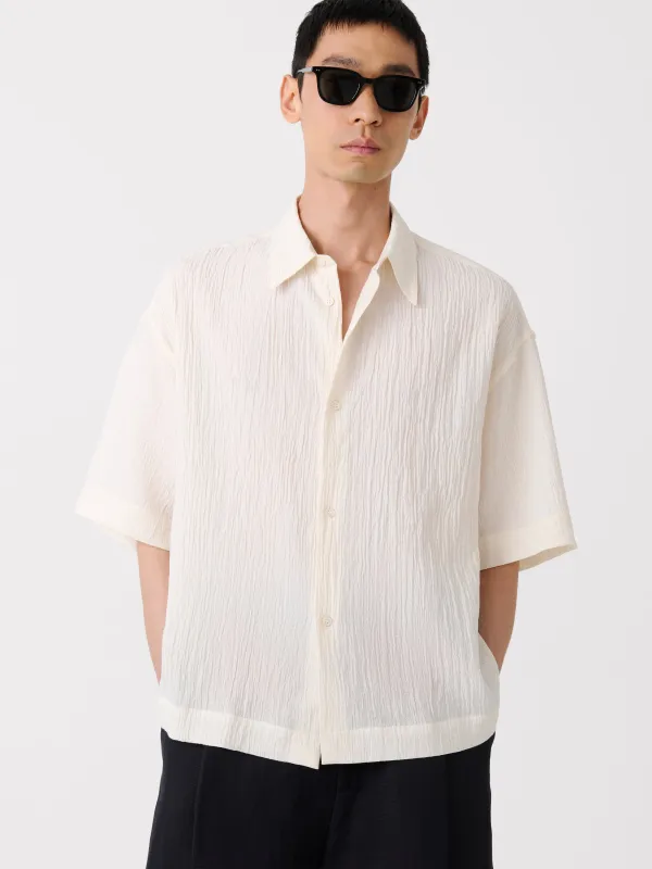 Sanko Shirt in Milk made by Studio Nicholson