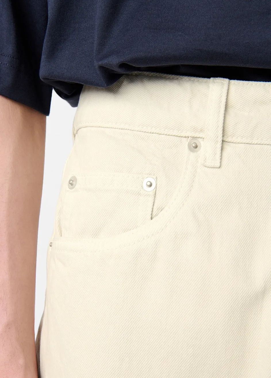 Riso Denim Pant in Parchment sold by Studio Nicholson product image thumbnail 5