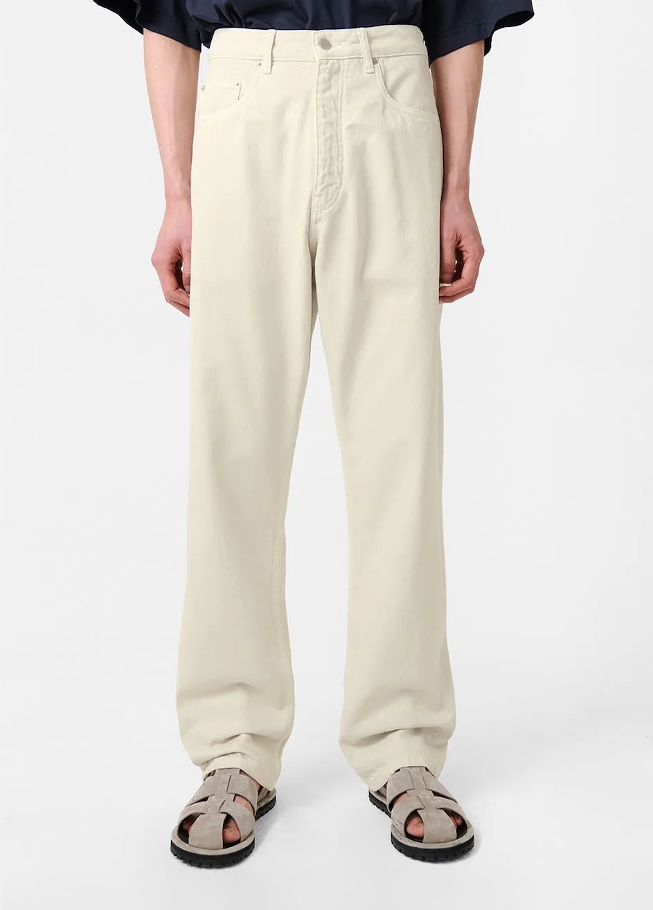 Riso Denim Pant in Parchment sold by Studio Nicholson product image thumbnail 3