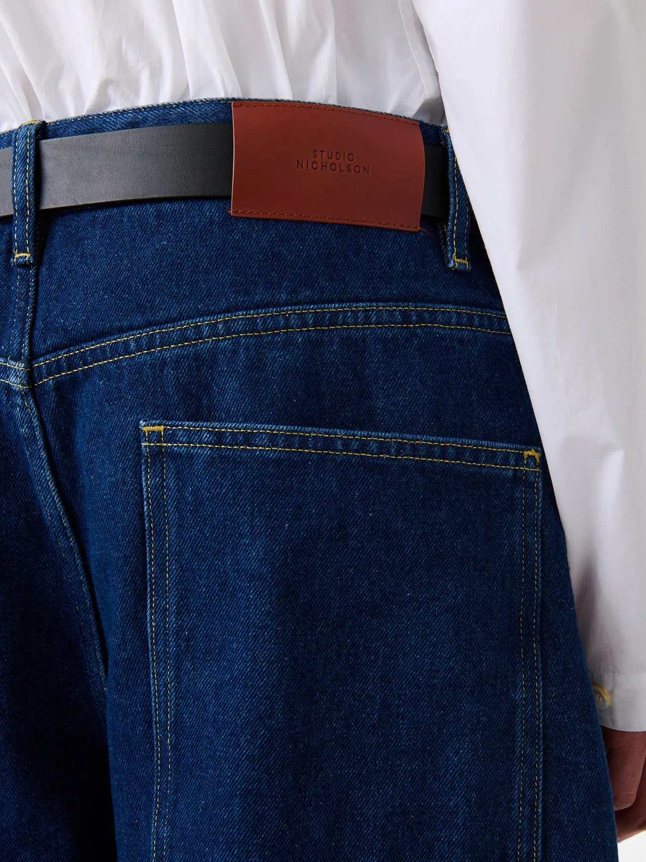 Land Denim Pant in Indigo Wash sold by Studio Nicholson product image thumbnail 5