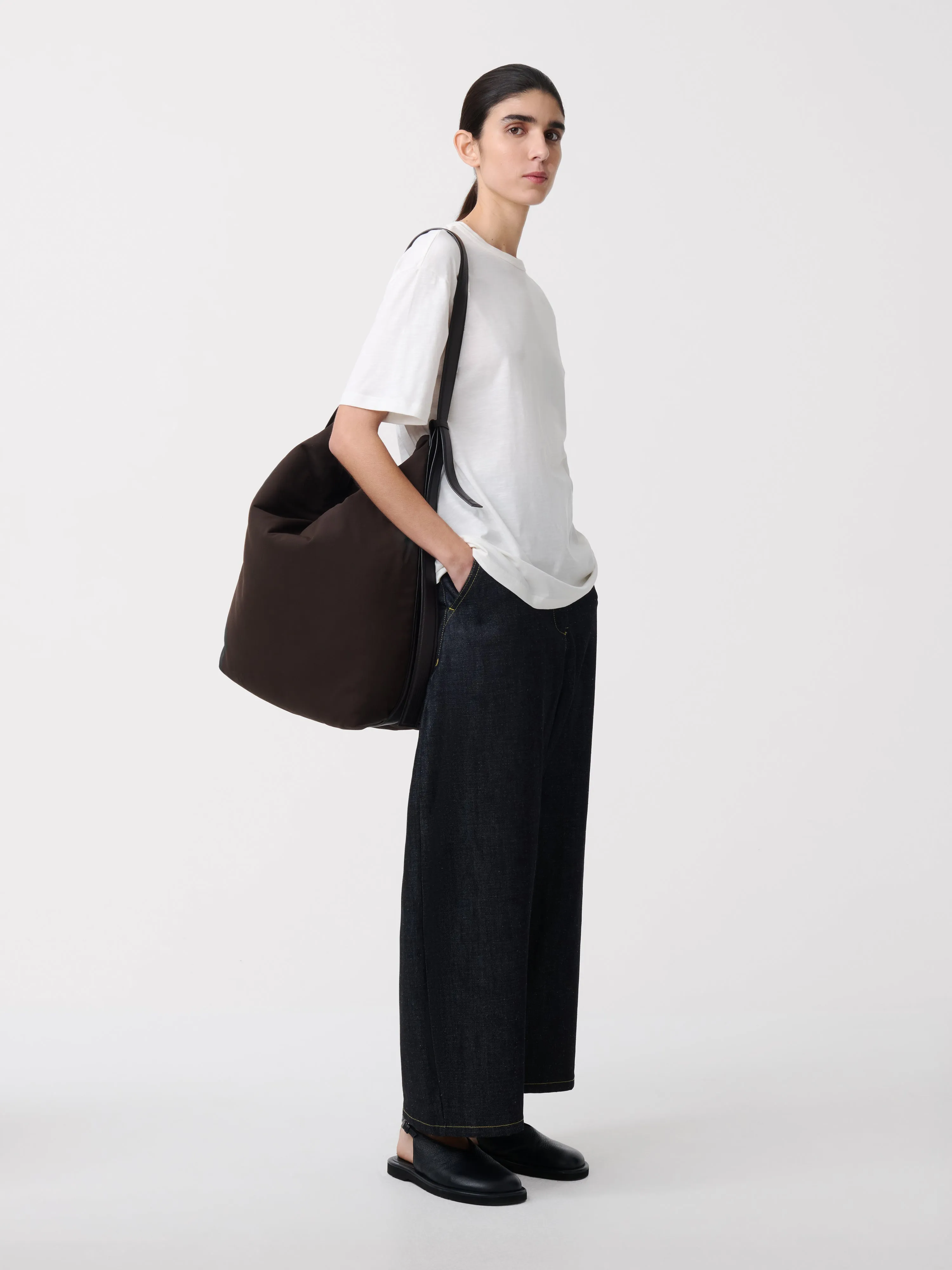 Rond T-Shirt in Parchment sold by Studio Nicholson product image thumbnail 4