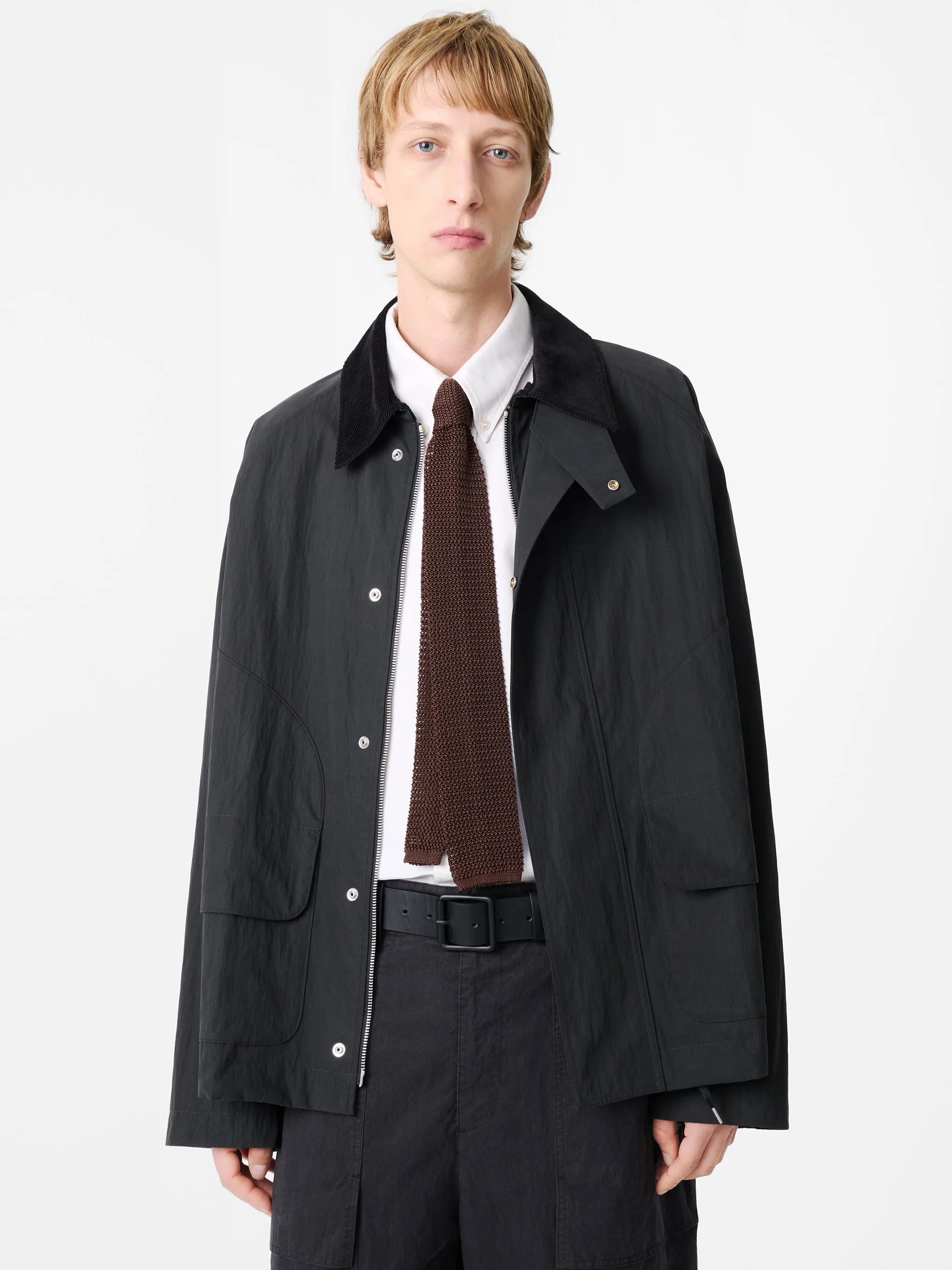 Towa Jacket in Washed Black sold by Studio Nicholson product image thumbnail 3