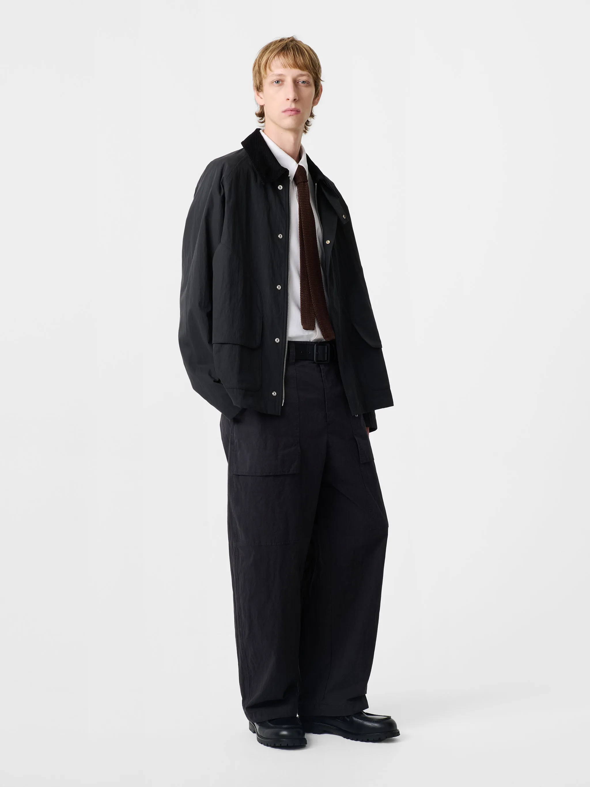 Towa Jacket in Washed Black sold by Studio Nicholson product image thumbnail 4