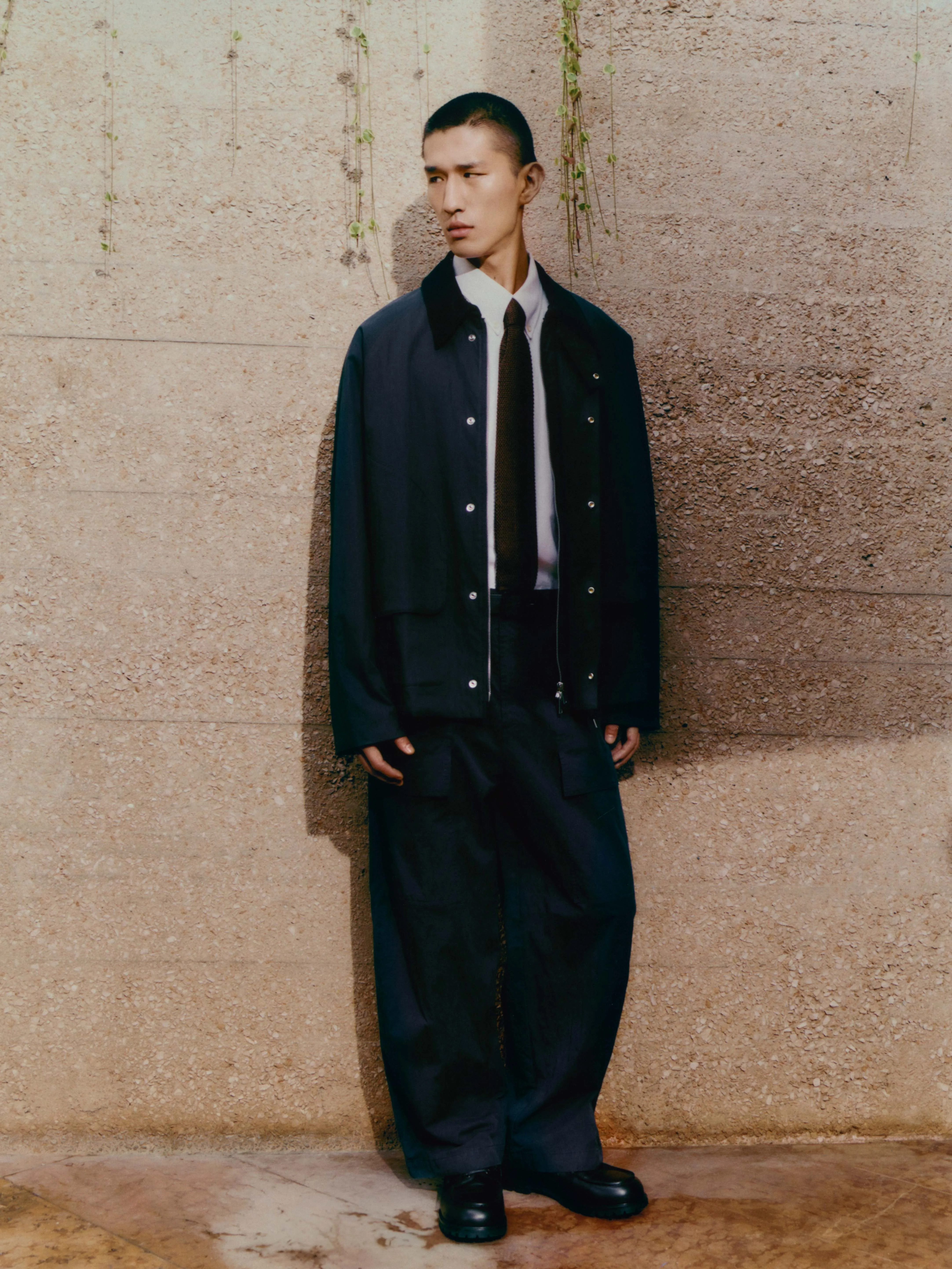 Towa Jacket in Washed Black sold by Studio Nicholson product image thumbnail 2
