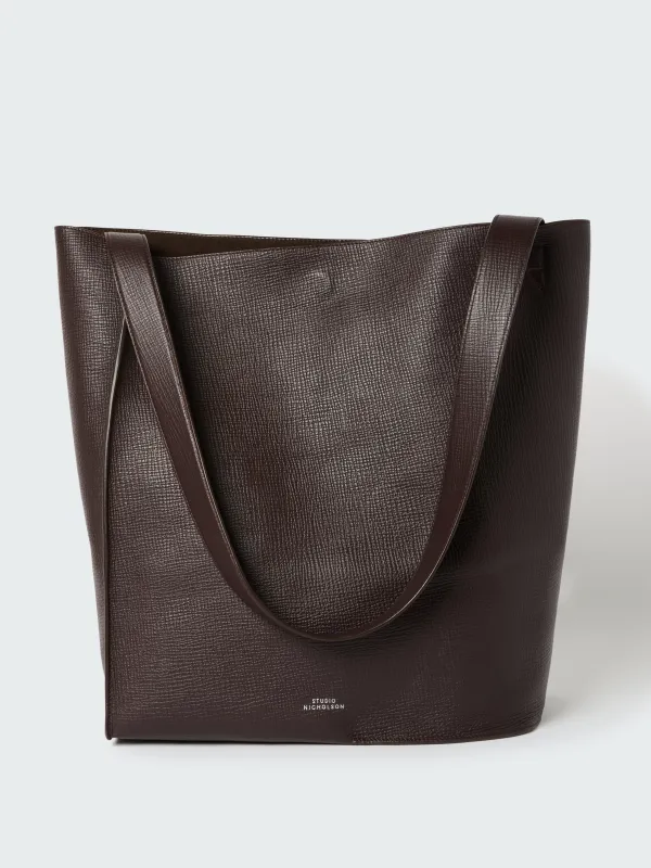 Doublet Type 2 Leather Bag in Conker sold by Studio Nicholson