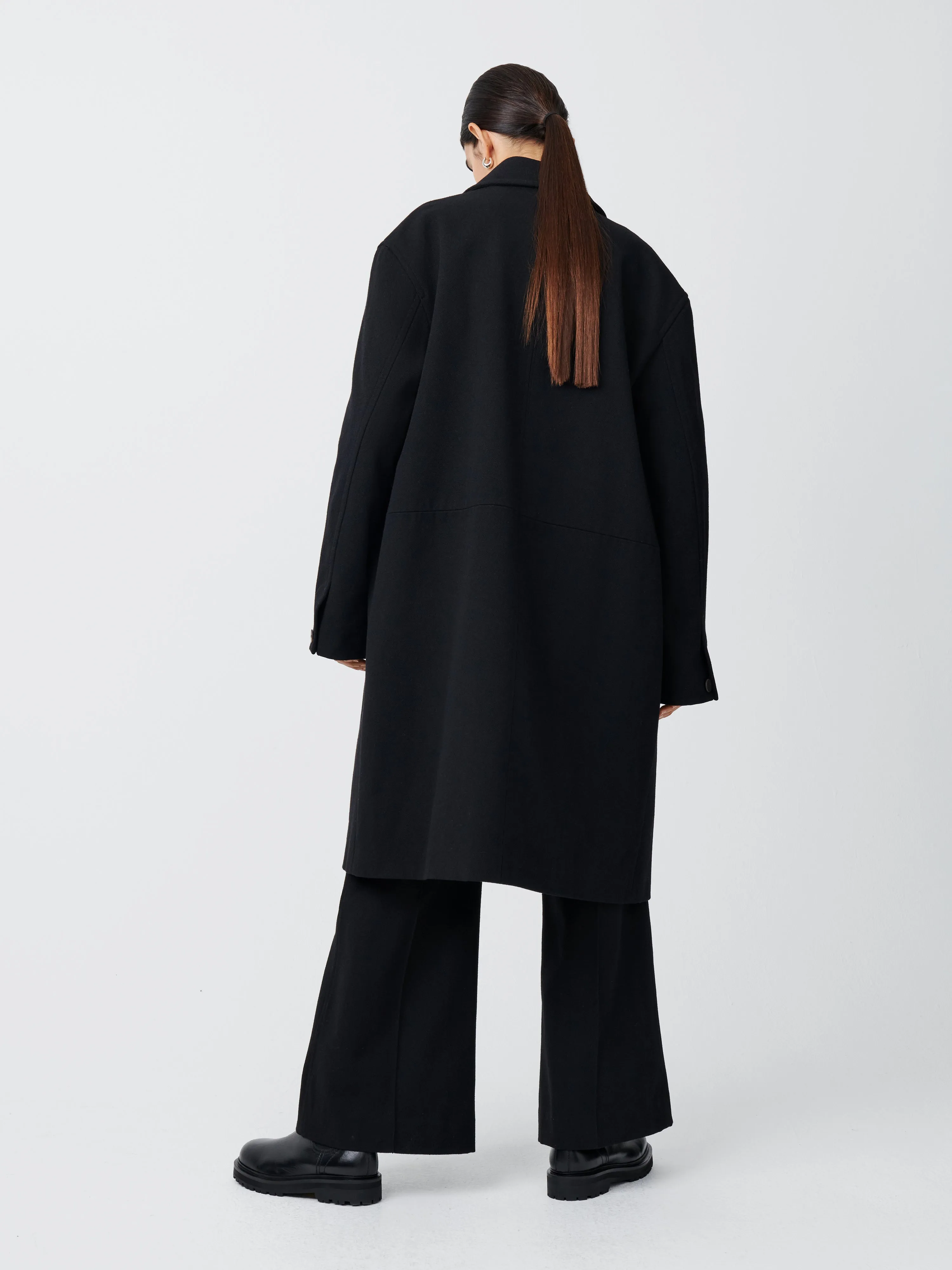 Ness Coat in Black sold by Studio Nicholson product image thumbnail 4