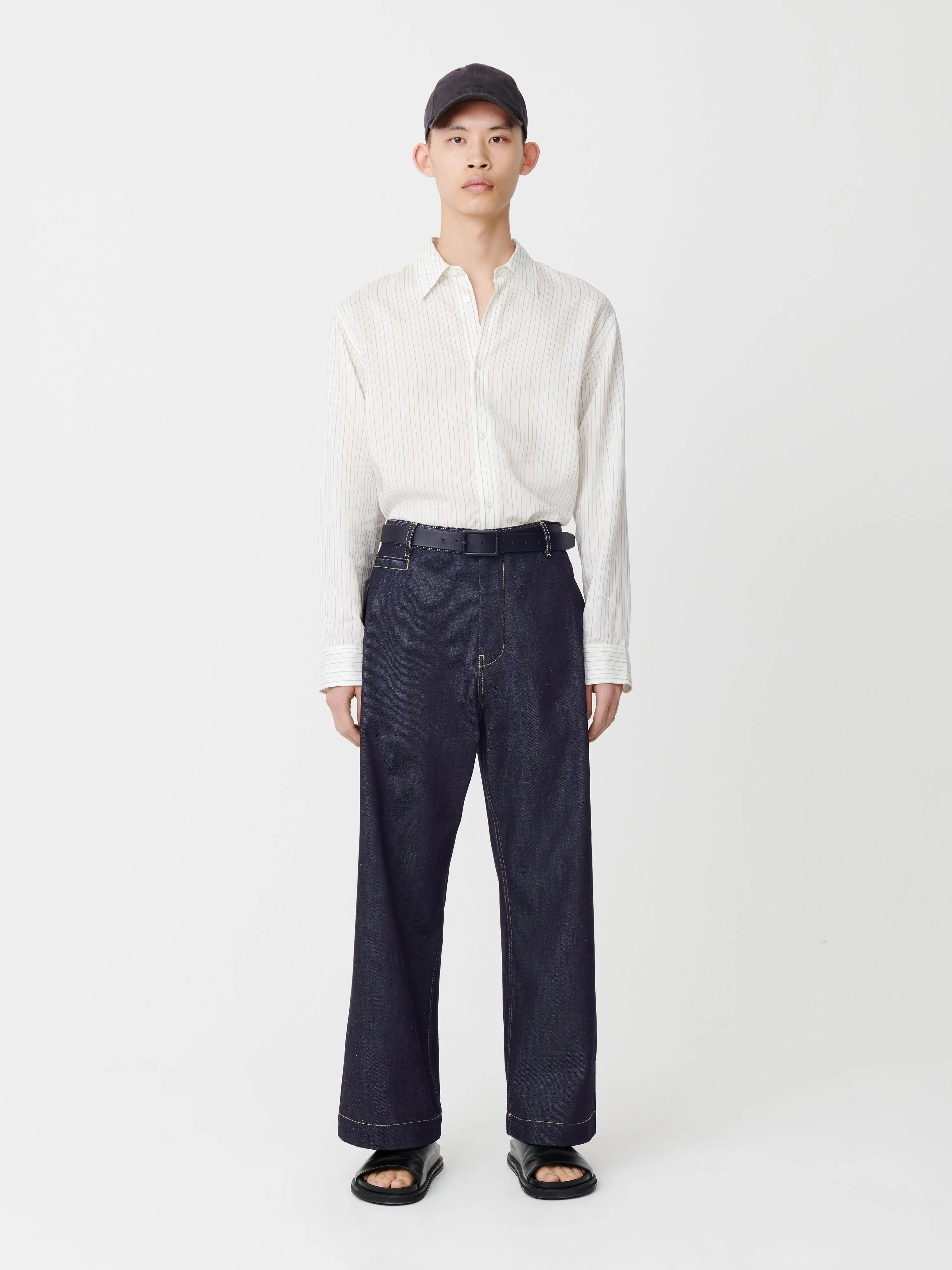 Pyad Denim Pant in Indigo sold by Studio Nicholson