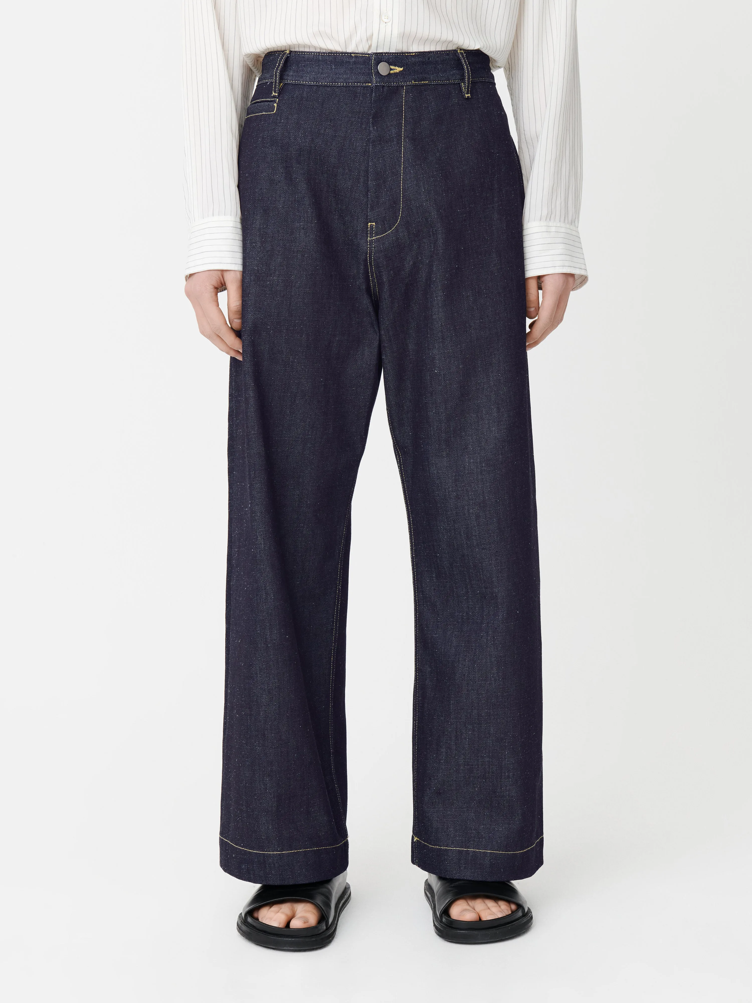 Pyad Denim Pant in Indigo sold by Studio Nicholson product image thumbnail 5