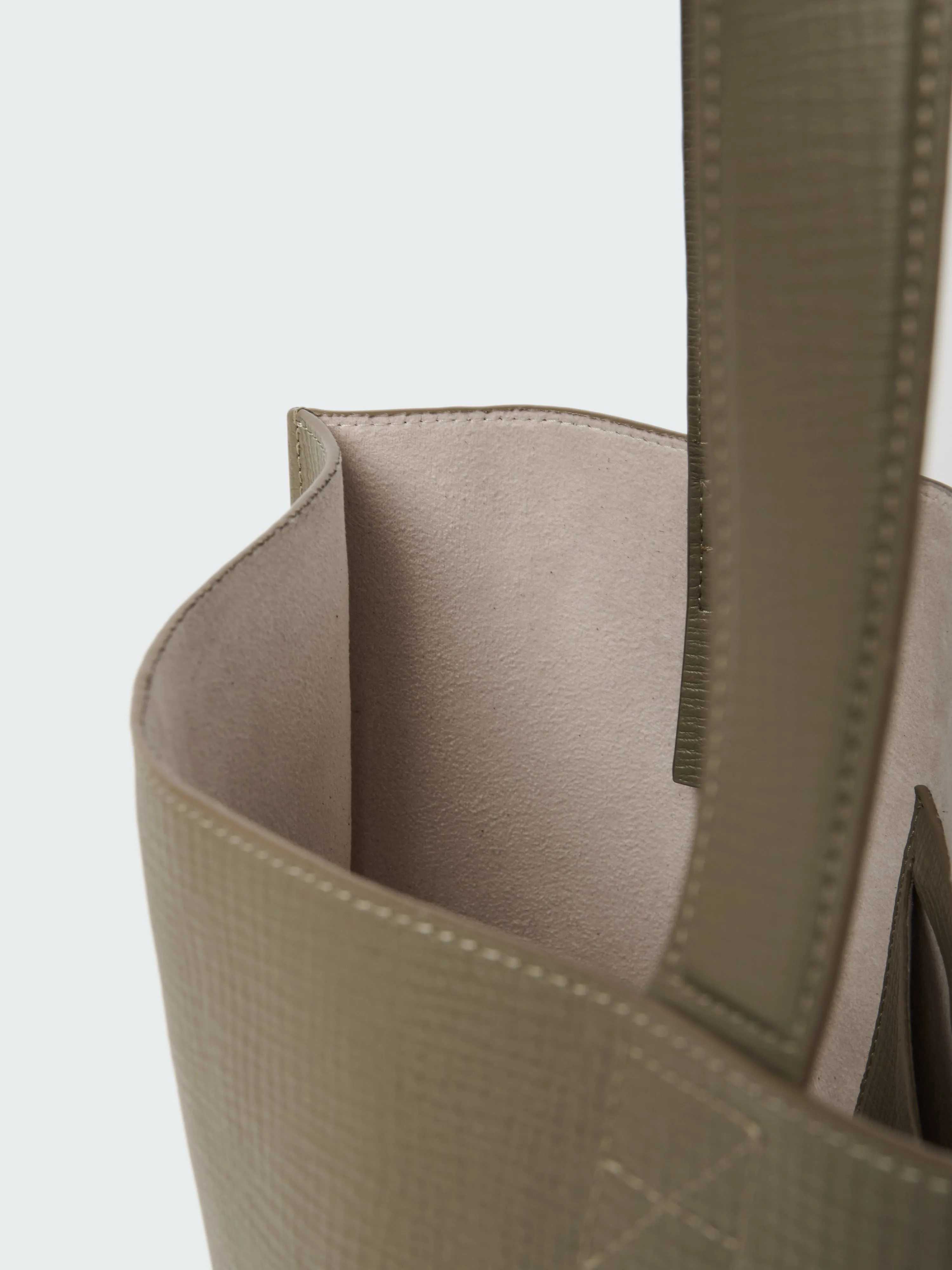 Doublet Leather Medi bag in Elephant sold by Studio Nicholson product image thumbnail 5