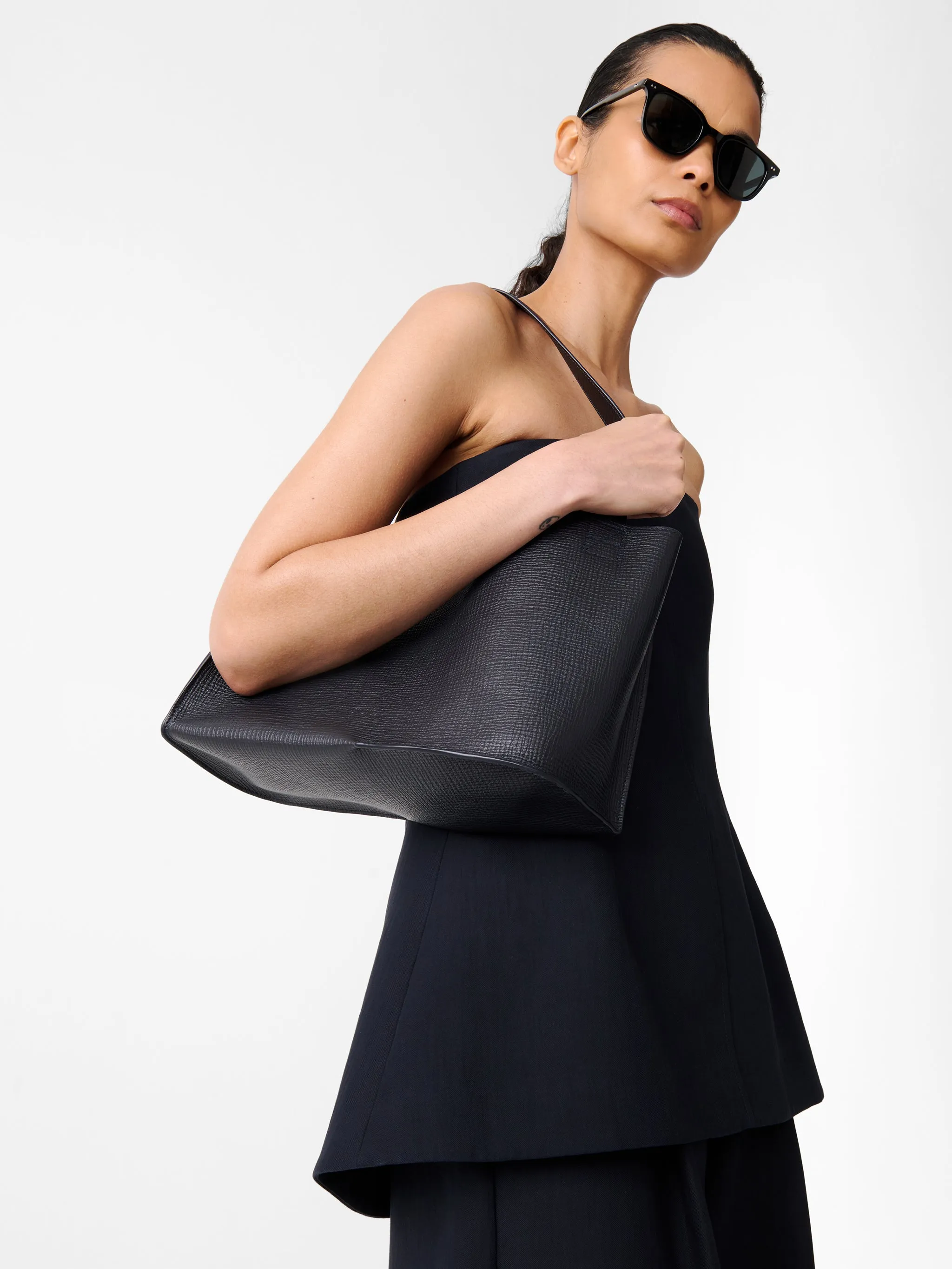 Doublet Leather Medi Bag in Darkest Navy sold by Studio Nicholson product image thumbnail 2