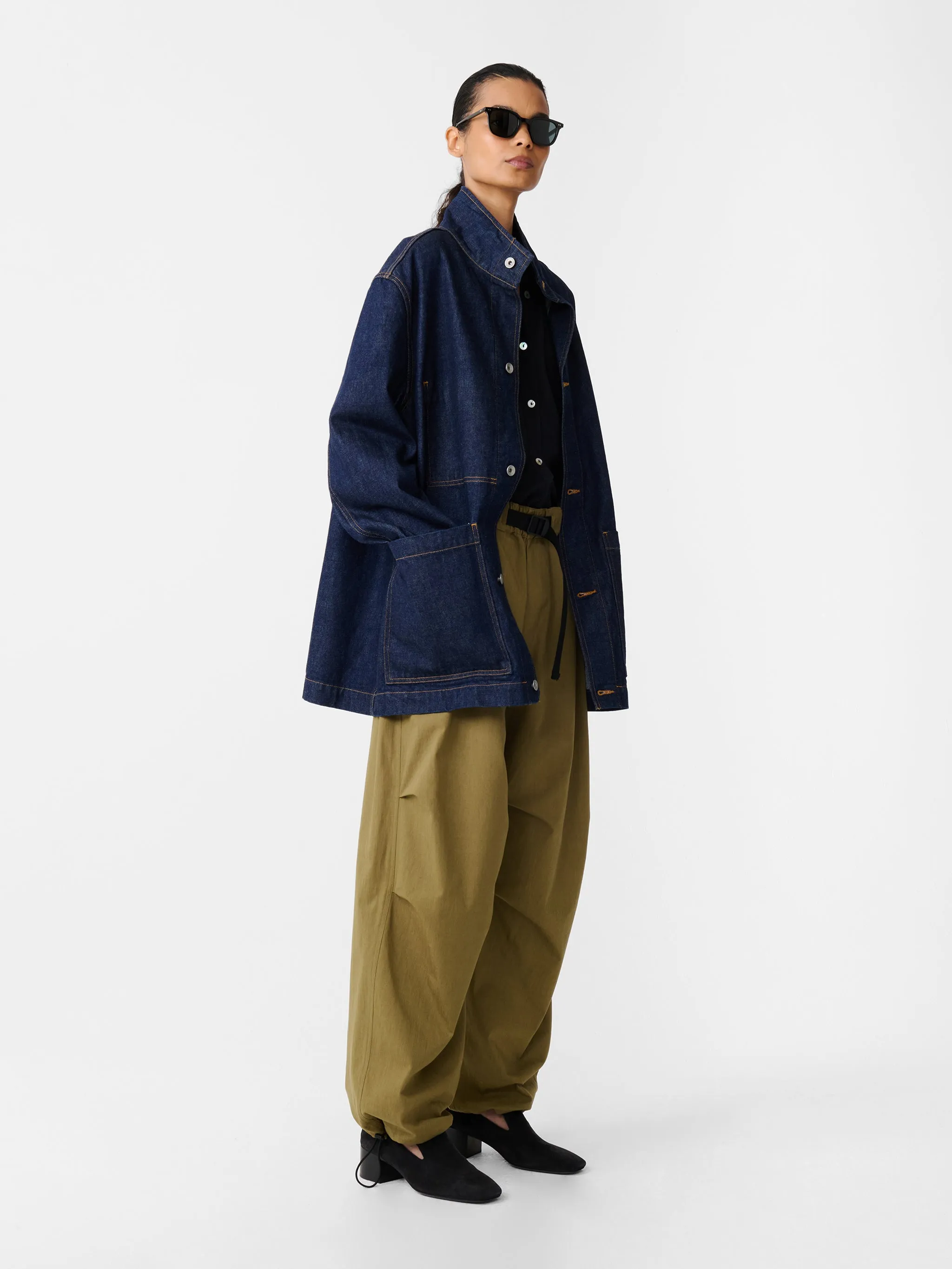 Caro Pant in Military Green sold by Studio Nicholson product image thumbnail 4