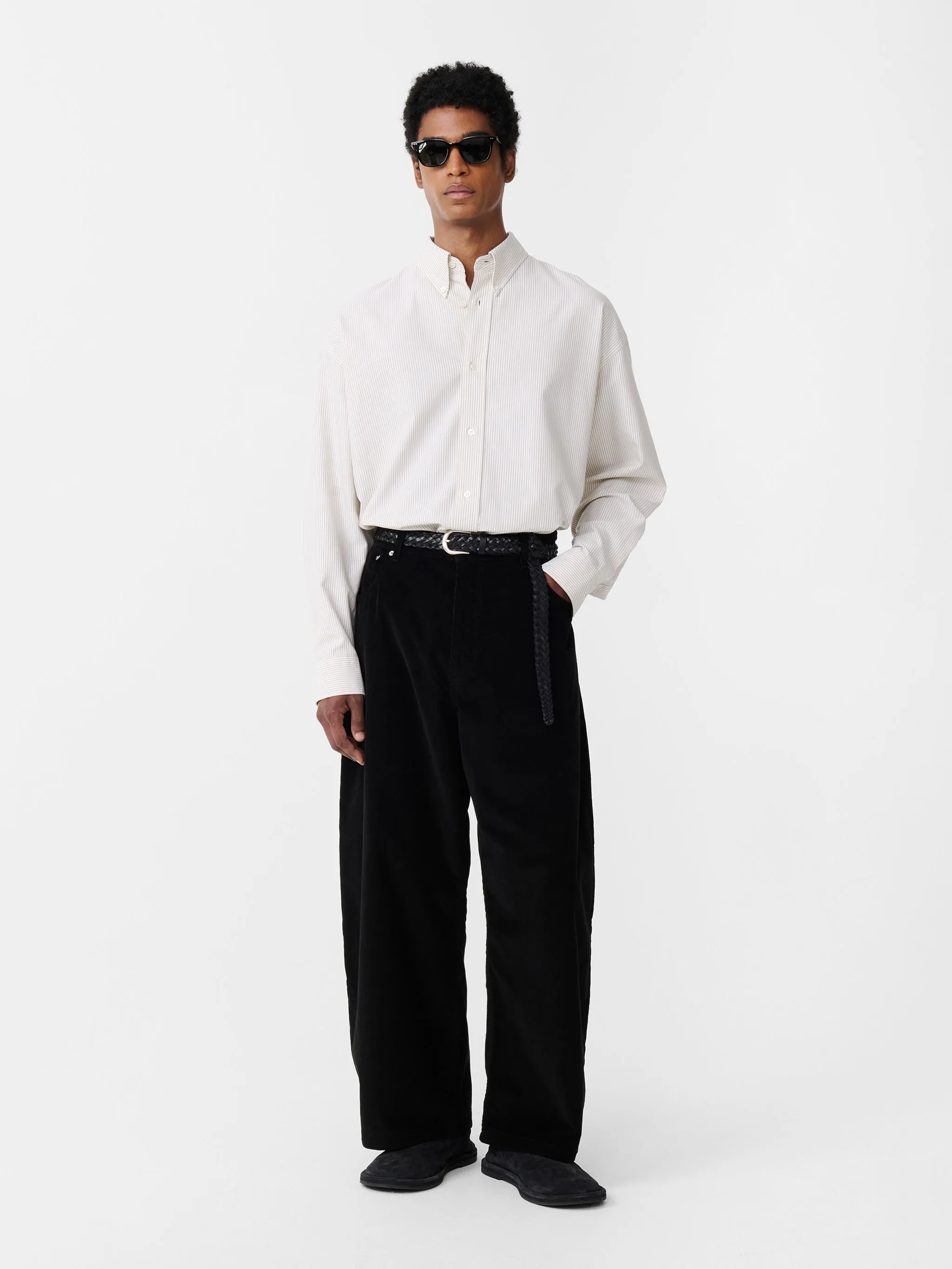 Paolo Corduroy Pant in Black sold by Studio Nicholson product image thumbnail 3