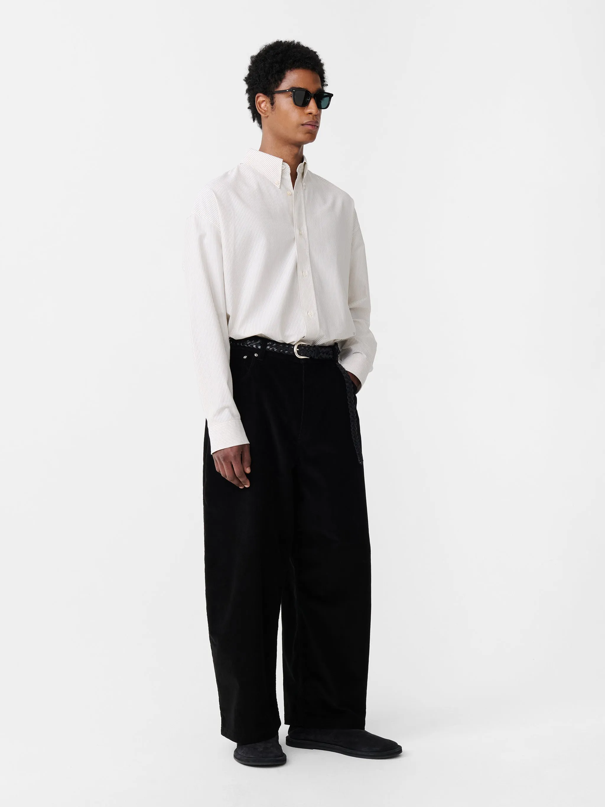 Paolo Corduroy Pant in Black sold by Studio Nicholson product image thumbnail 2