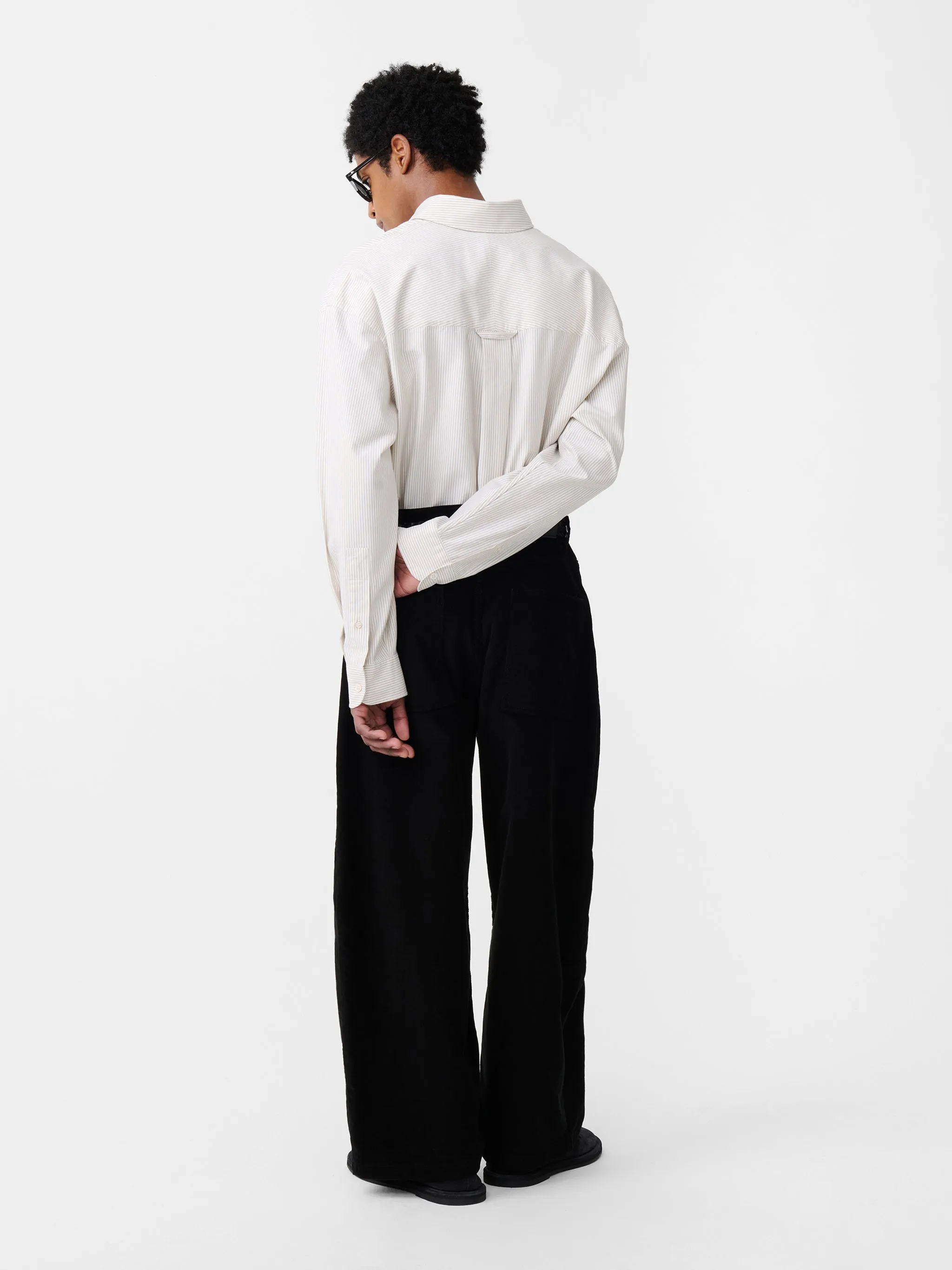 Paolo Corduroy Pant in Black sold by Studio Nicholson product image thumbnail 4