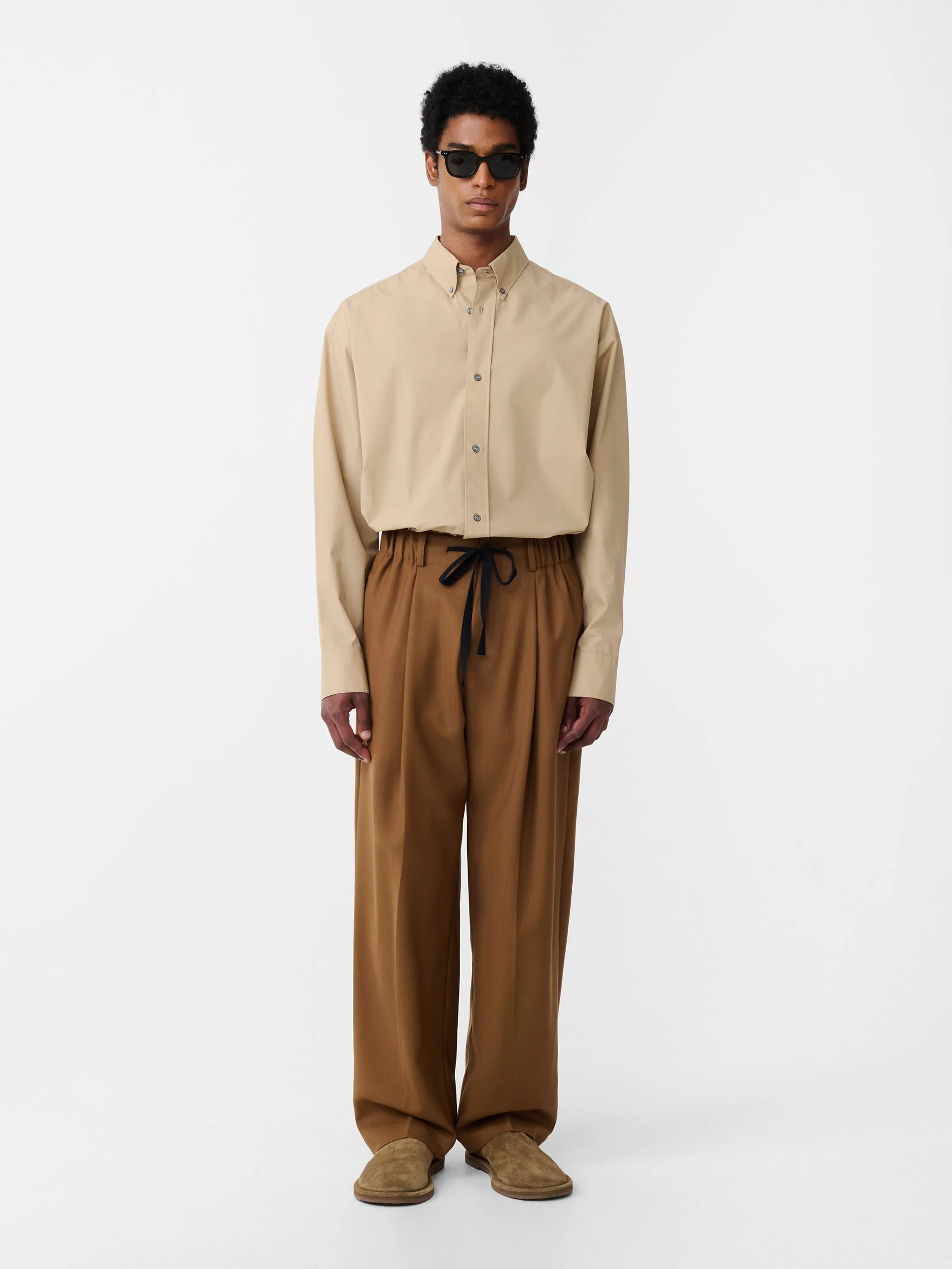 Noam Heritage Wool Pant in Tobacco sold by Studio Nicholson product image thumbnail 3