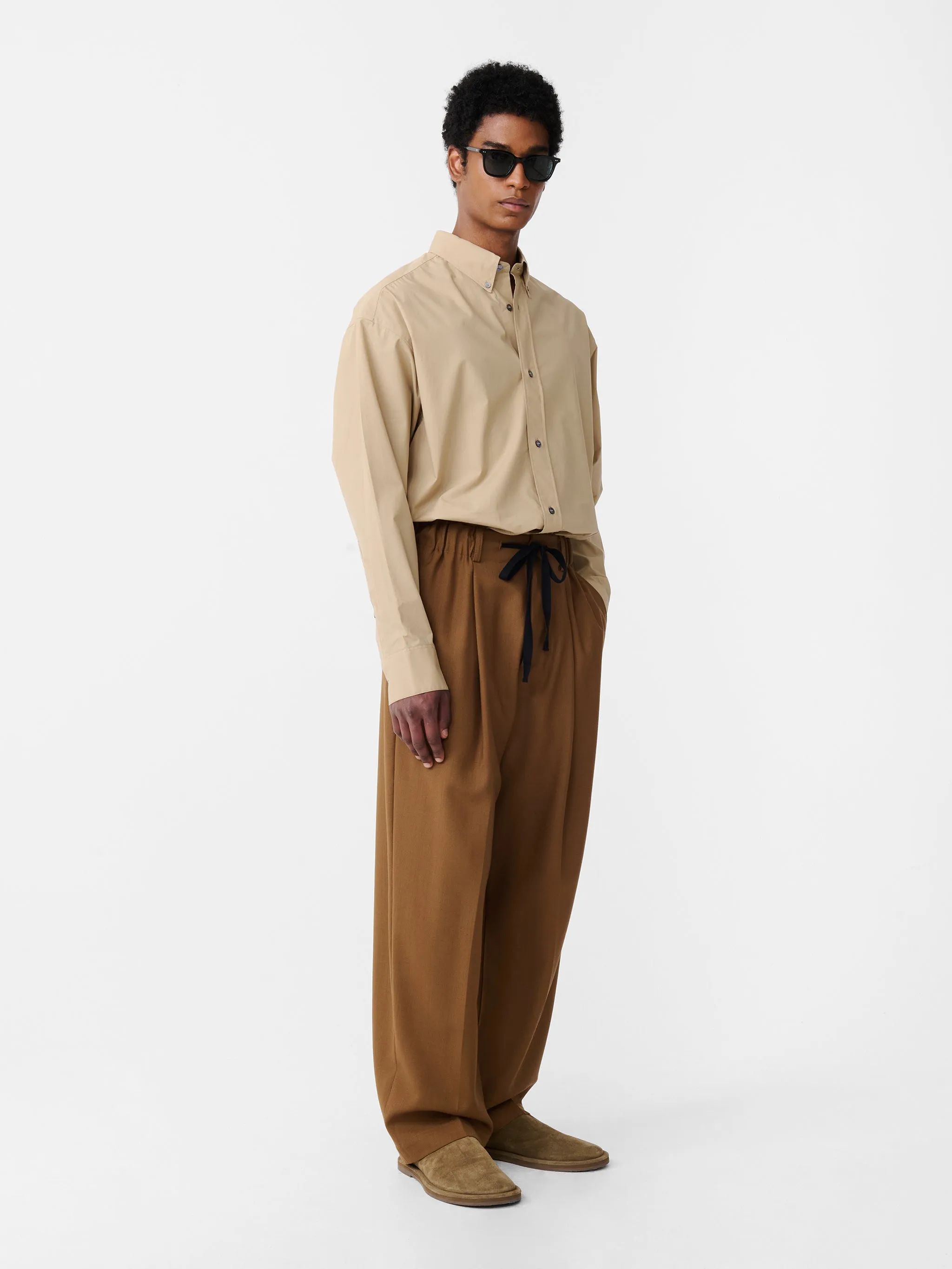 Noam Heritage Wool Pant in Tobacco sold by Studio Nicholson product image thumbnail 2