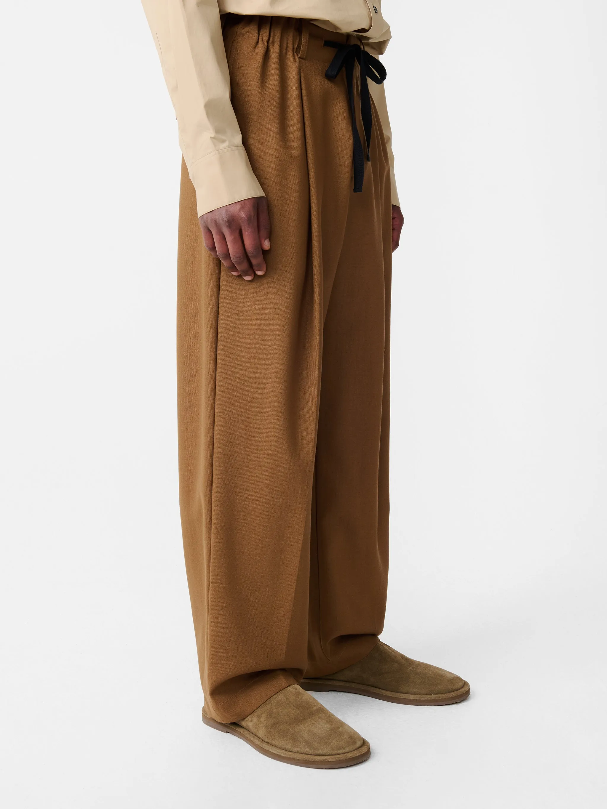Noam Heritage Wool Pant in Tobacco sold by Studio Nicholson product image thumbnail 5