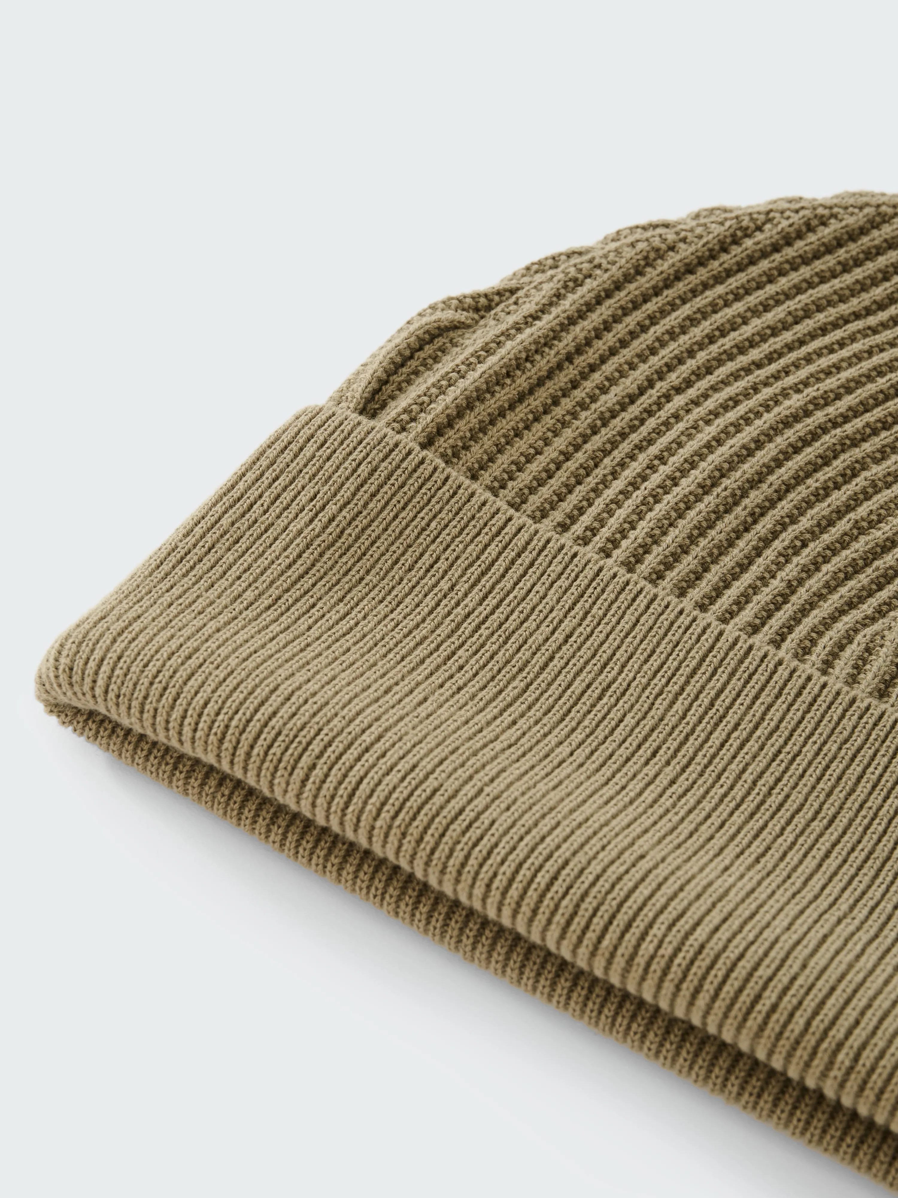 Mikkel Beanie in Military Green sold by Studio Nicholson product image thumbnail 2