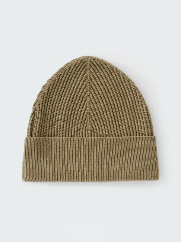Mikkel Beanie in Military Green made by Studio Nicholson