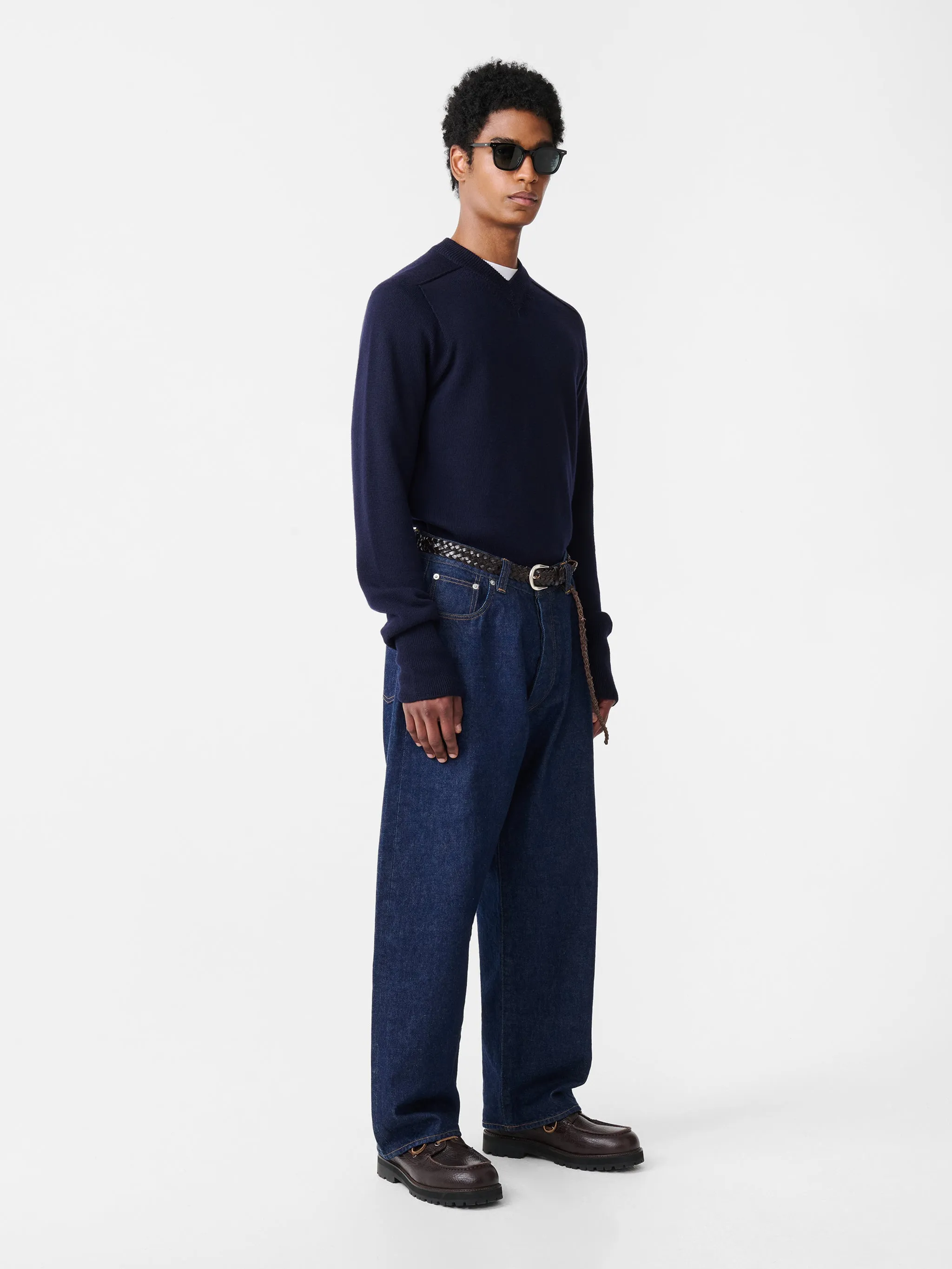 Inverness Knit in Navy sold by Studio Nicholson product image thumbnail 4