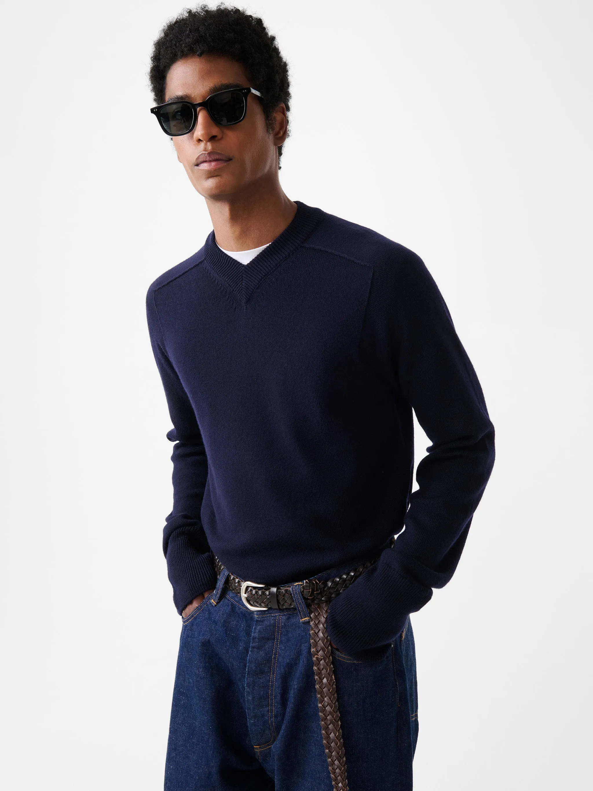 Inverness Knit in Navy sold by Studio Nicholson product image thumbnail 2