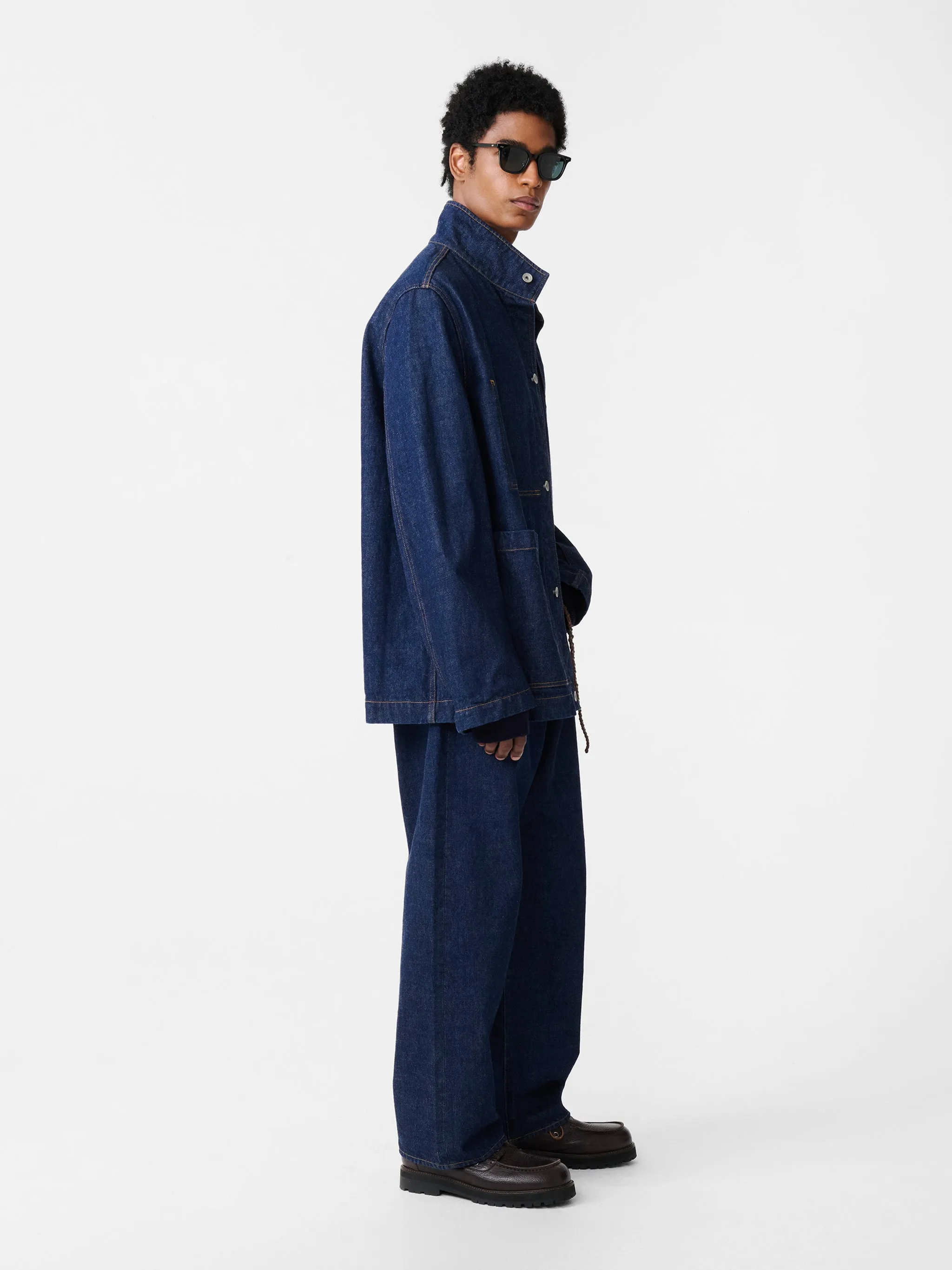 District Denim Jacket in Indigo Wash sold by Studio Nicholson product image thumbnail 3