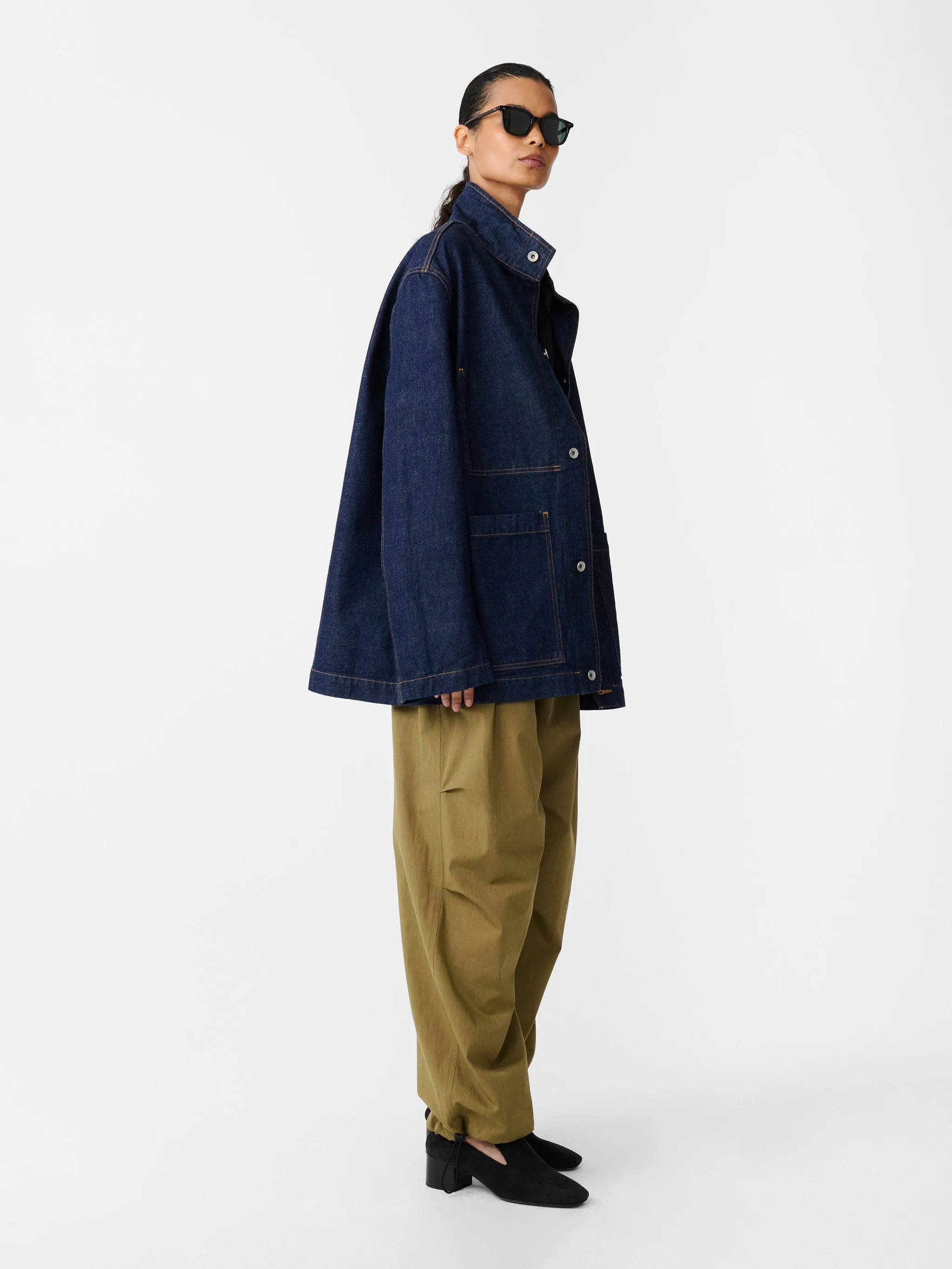 District Denim Jacket in Indigo Wash sold by Studio Nicholson product image thumbnail 4