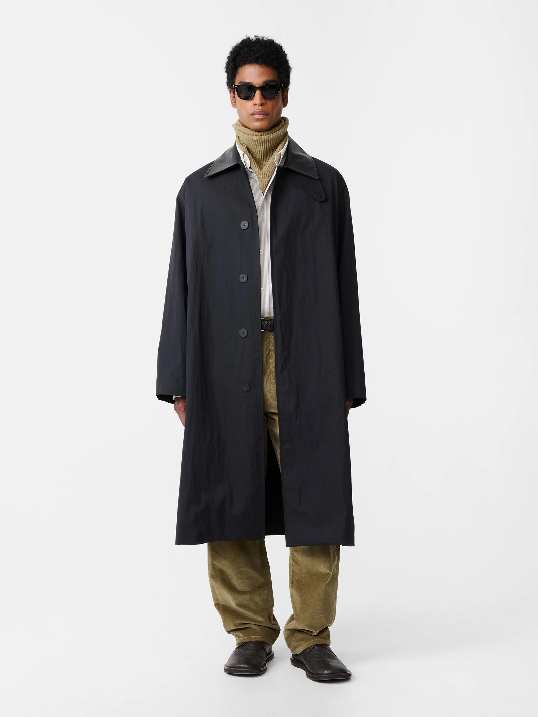 Revere Coat in Washed Black sold by Studio Nicholson product image thumbnail 2