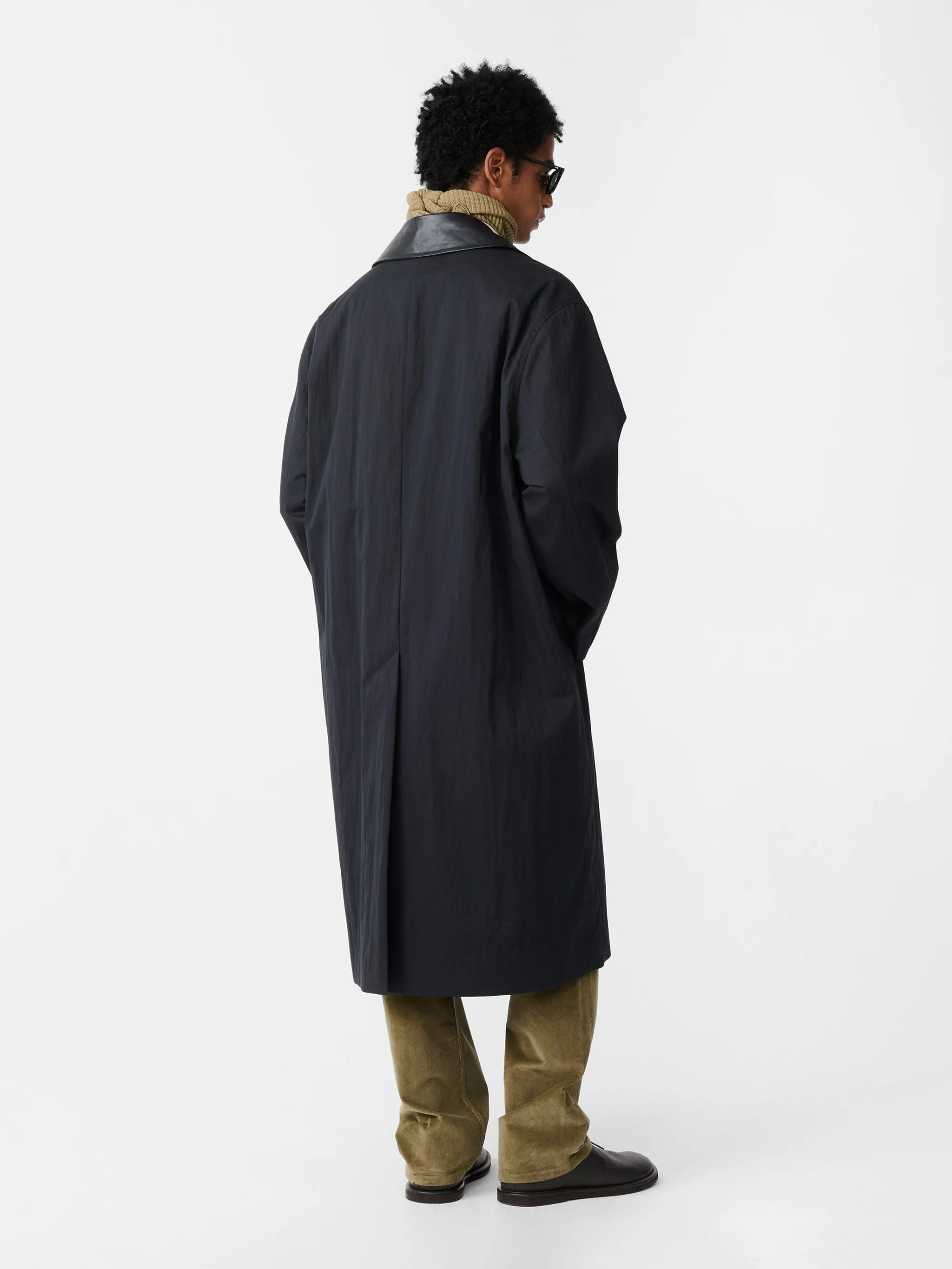 Revere Coat in Washed Black sold by Studio Nicholson product image thumbnail 4