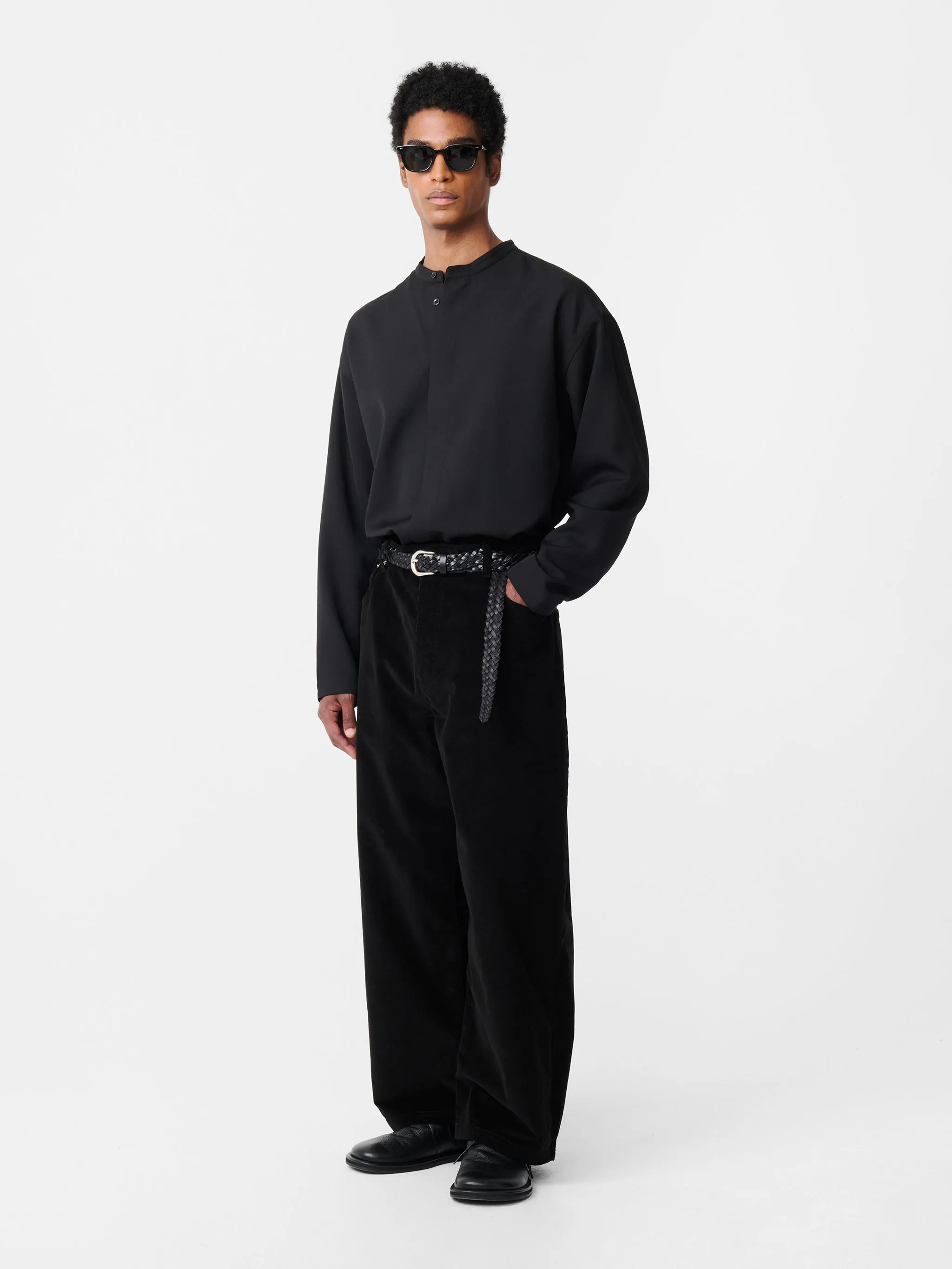 Karst Shirt in Black sold by Studio Nicholson