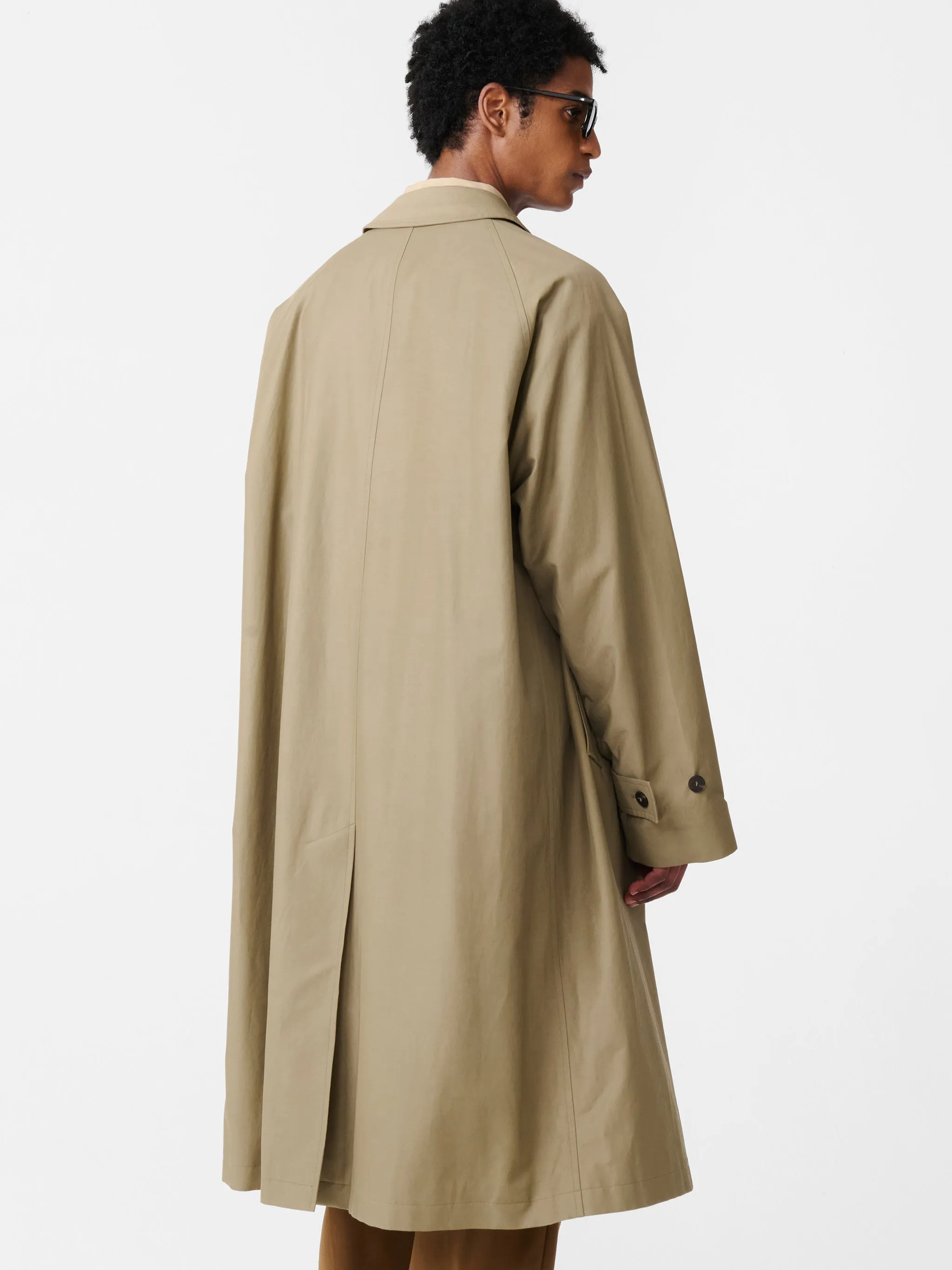 Crowe Coated Cotton Coat in Dark Dusk sold by Studio Nicholson product image thumbnail 5