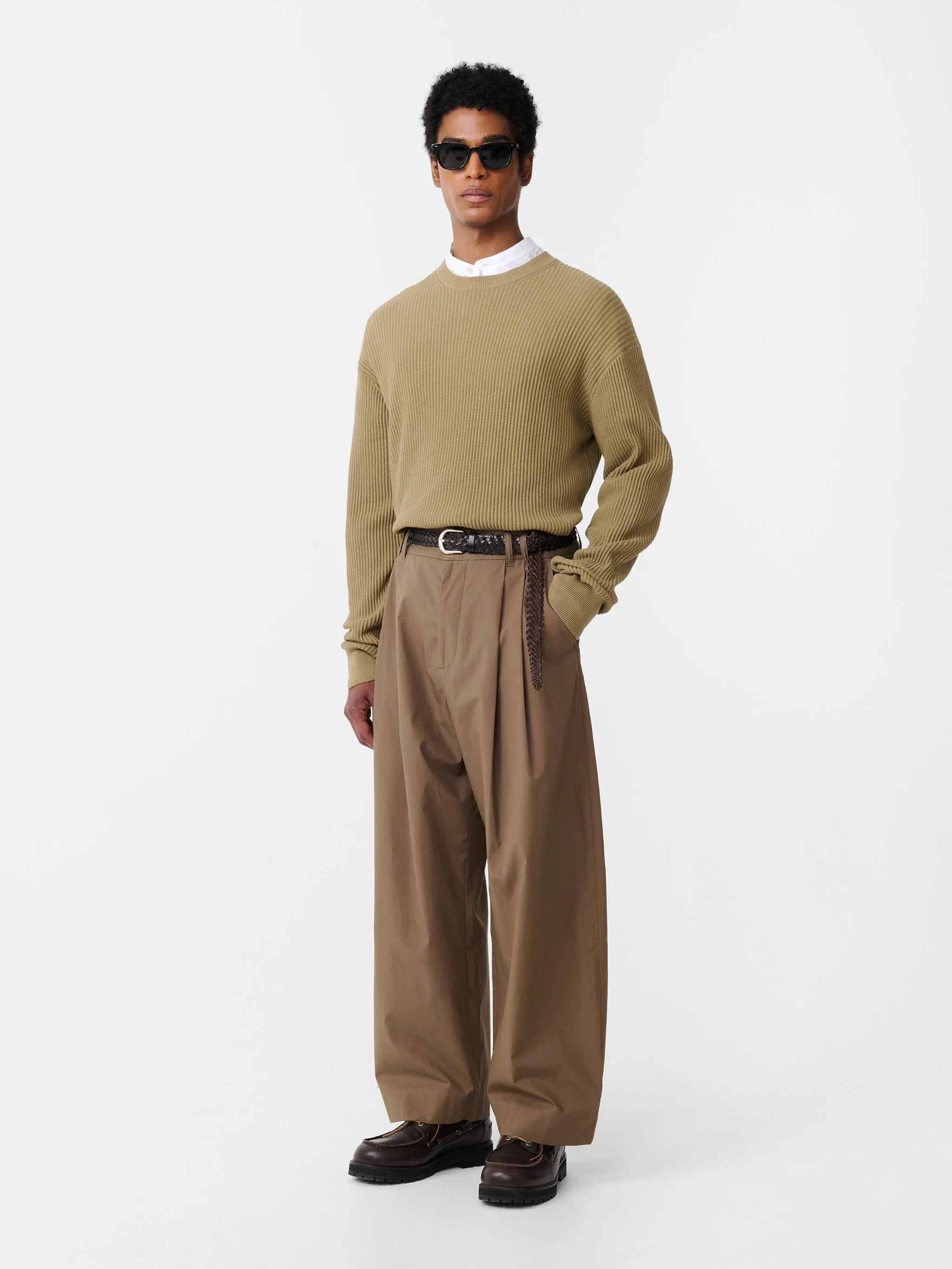 Arda Knit in Military Green sold by Studio Nicholson product image thumbnail 3