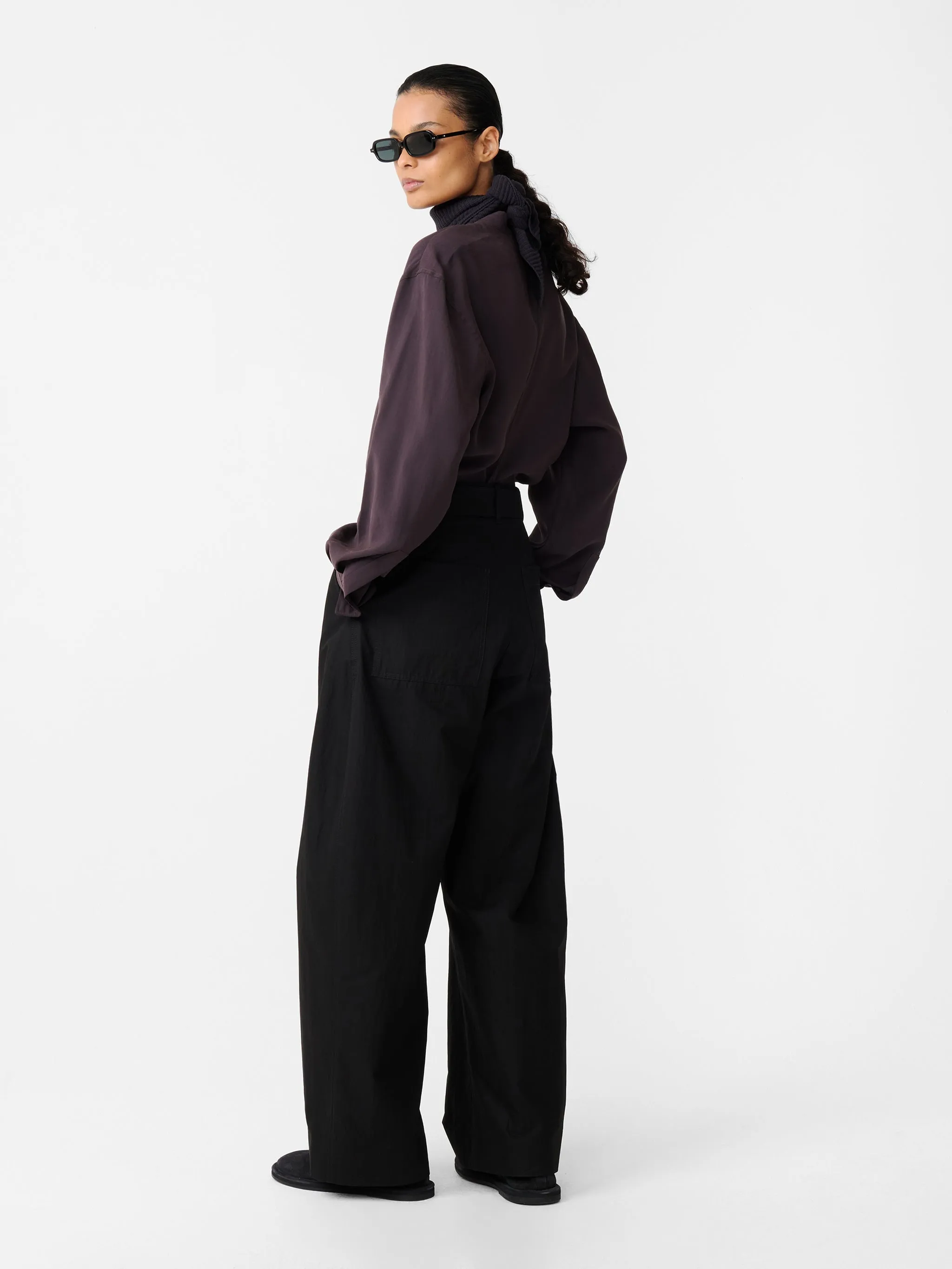 Doring Pant in Black sold by Studio Nicholson product image thumbnail 2
