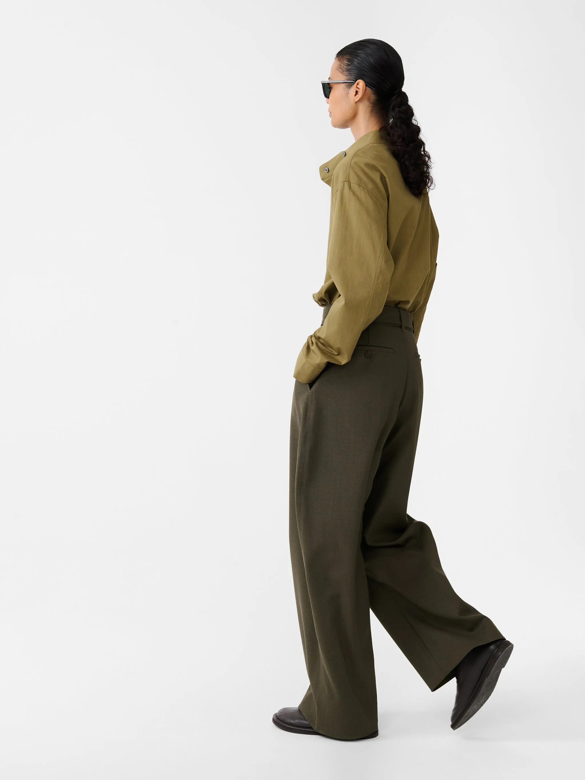Chatto Pant in Kelp sold by Studio Nicholson product image thumbnail 5