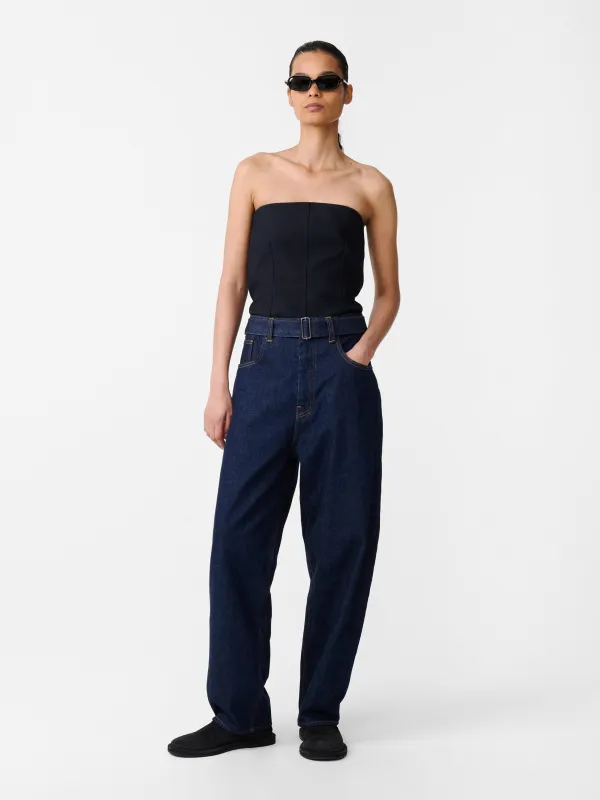 Cahun Denim Pant in Indigo sold by Studio Nicholson