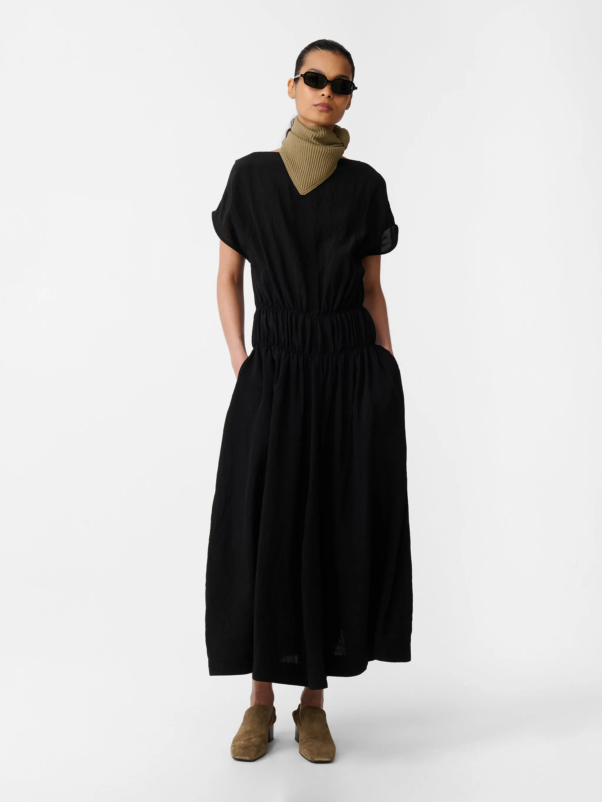 Simos Dress in Black sold by Studio Nicholson product image thumbnail 3