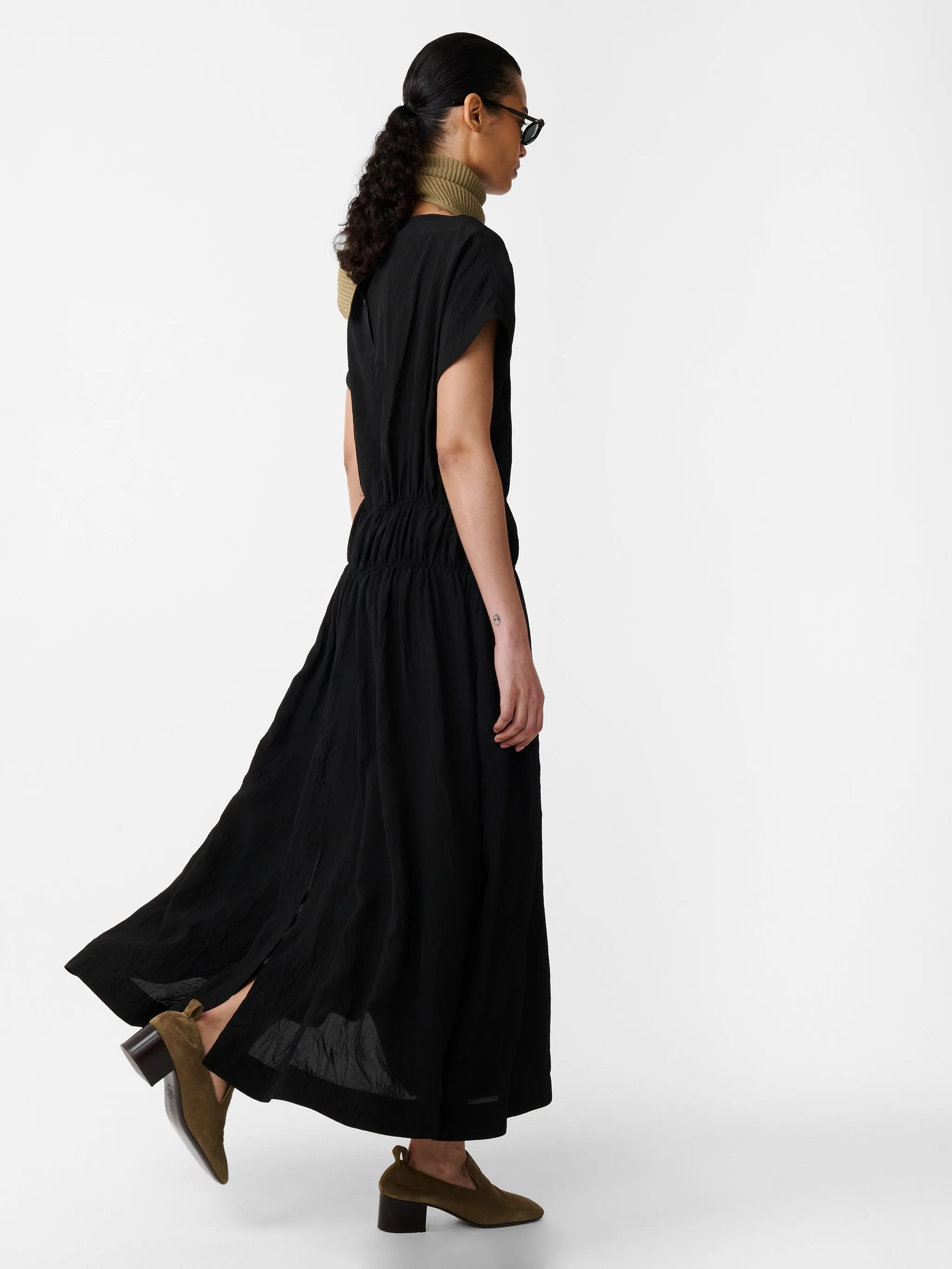 Simos Dress in Black sold by Studio Nicholson product image thumbnail 4