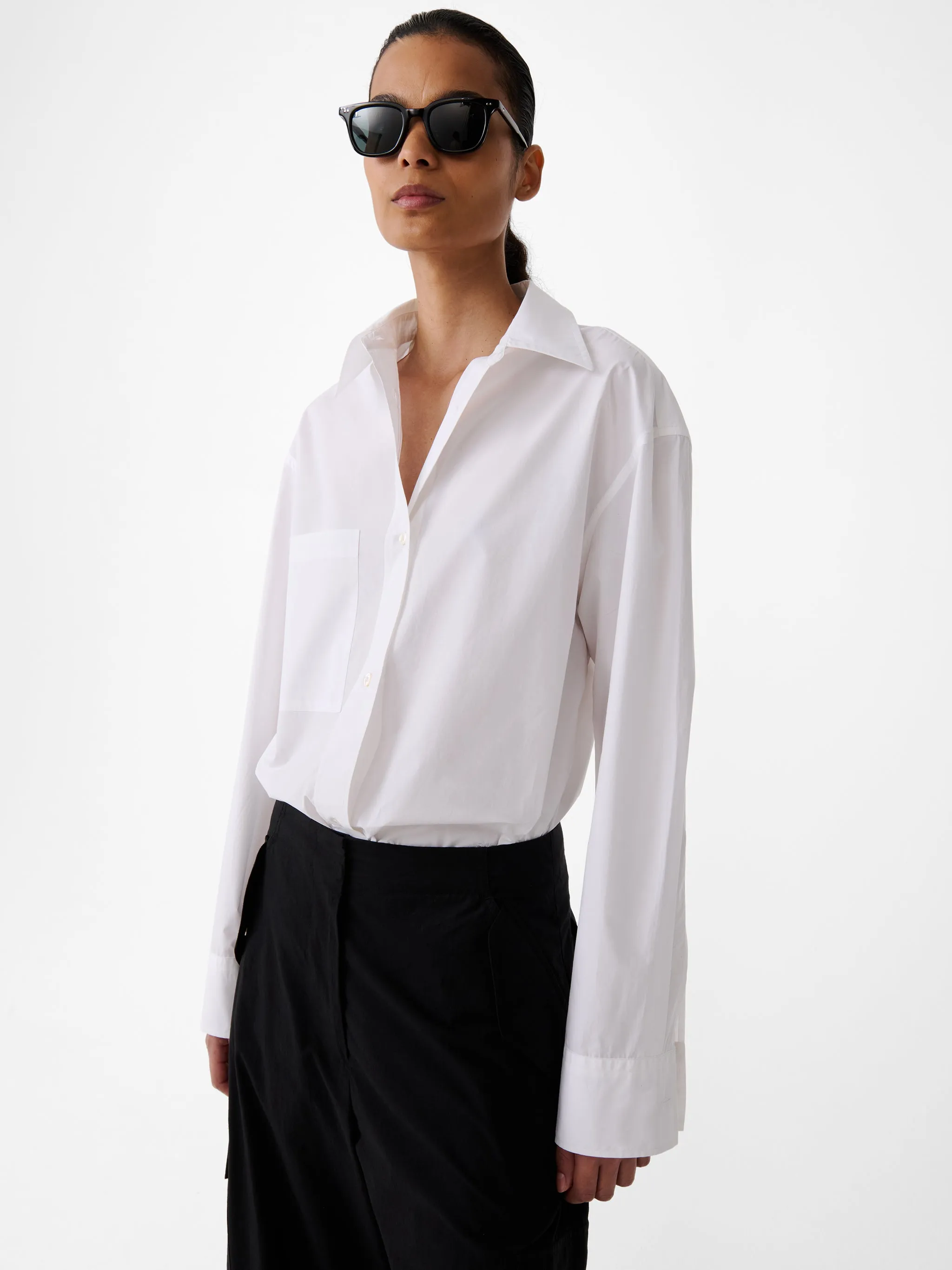 Leto Shirt in Optic White sold by Studio Nicholson product image thumbnail 2